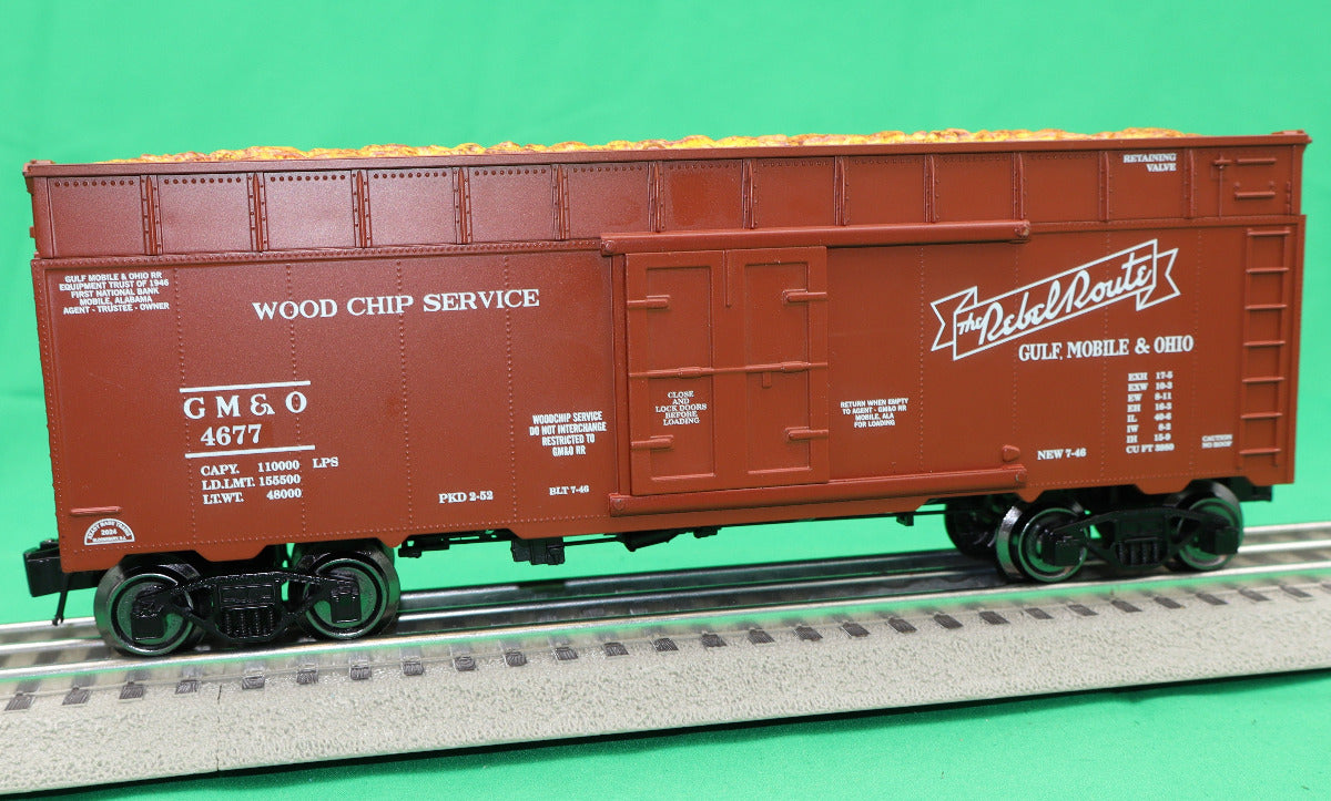 Ready Made Trains RMT-86499-109 - 40' Woodchip Car "Gulf Mobile & Ohio" - Custom Run for MrMuffin'sTrains