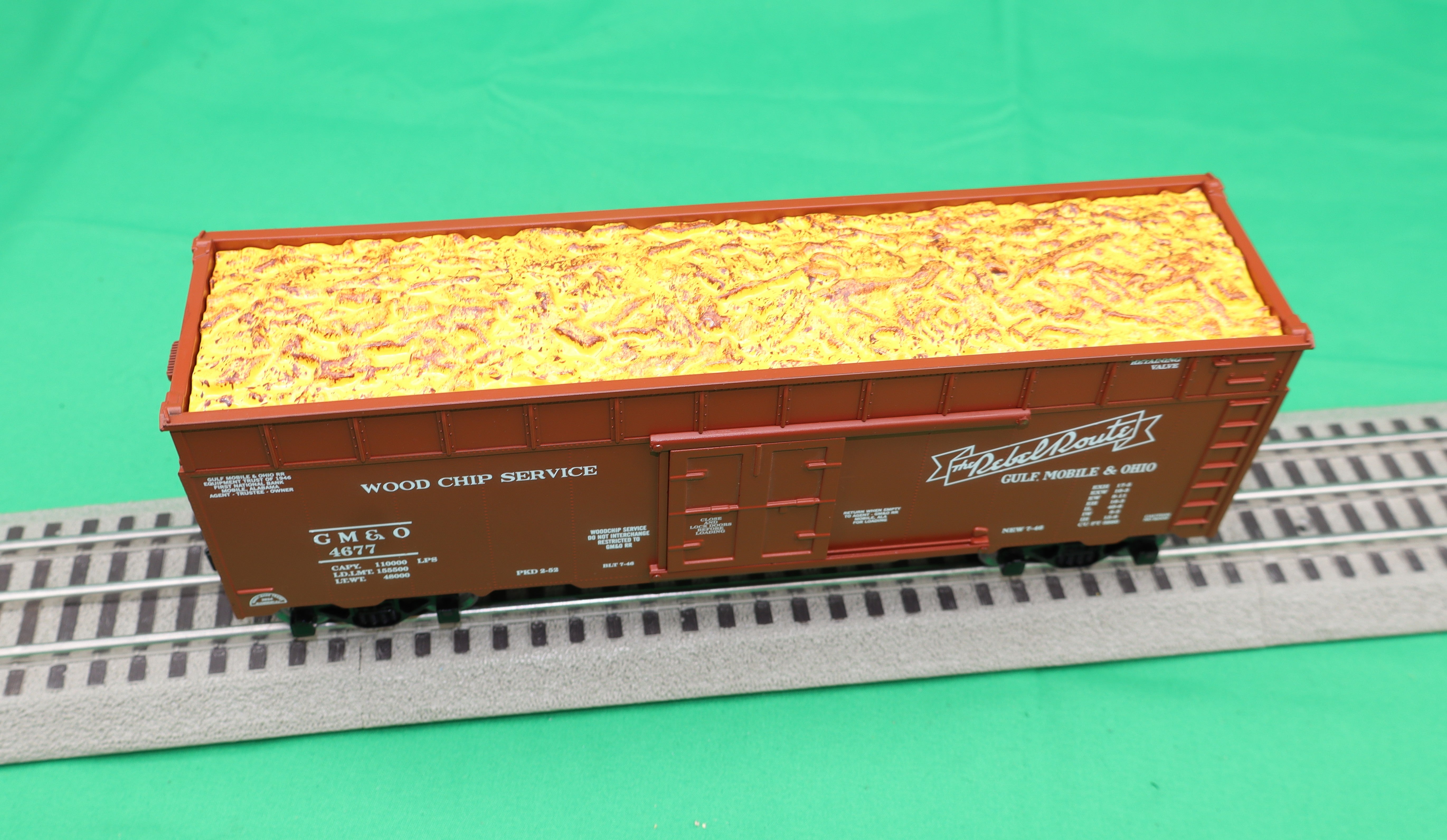 Ready Made Trains RMT-86499-109 - 40' Woodchip Car "Gulf Mobile & Ohio" - Custom Run for MrMuffin'sTrains
