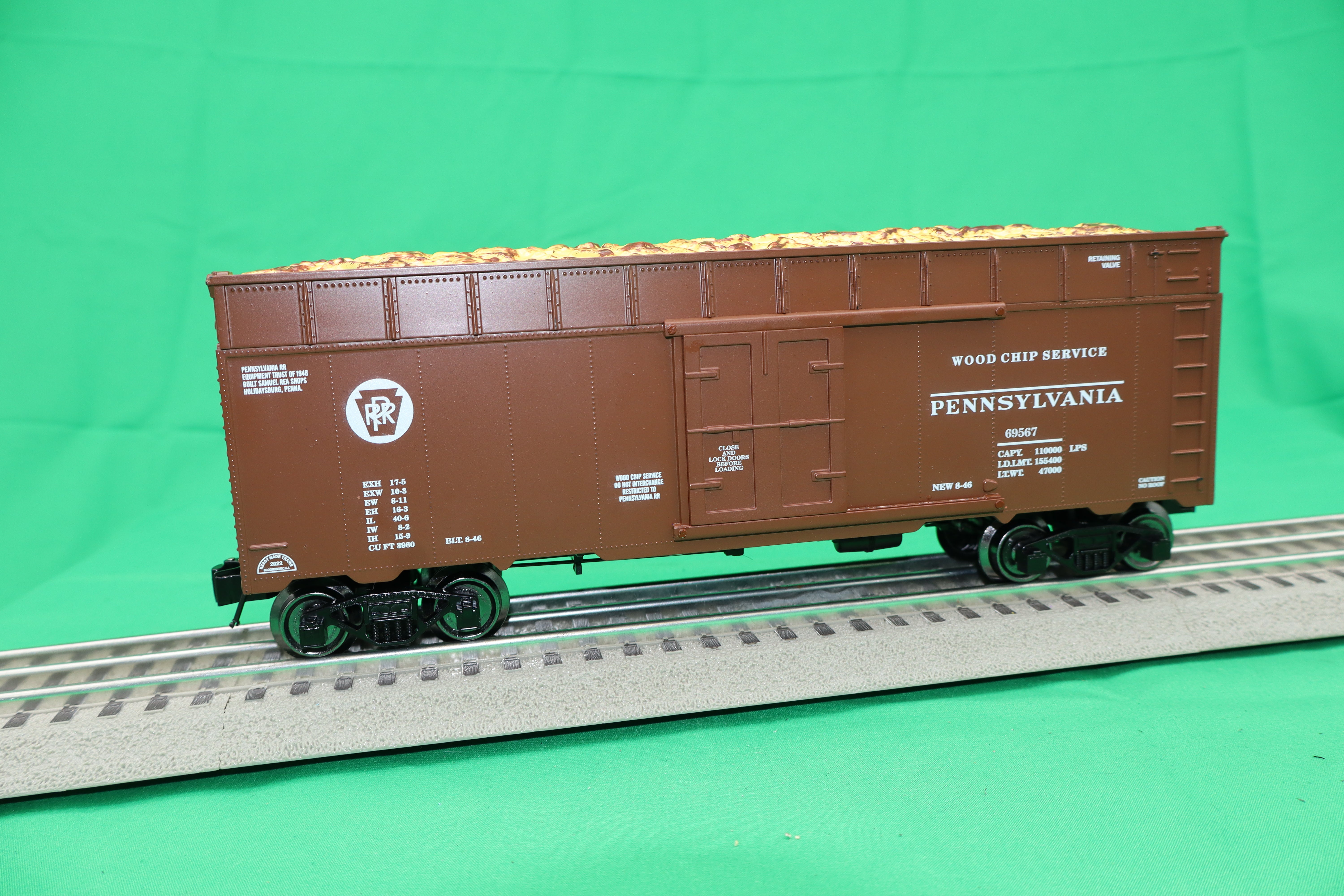 Ready Made Trains RMT-86415 - 40' Woodchip Car "Pennsylvania"