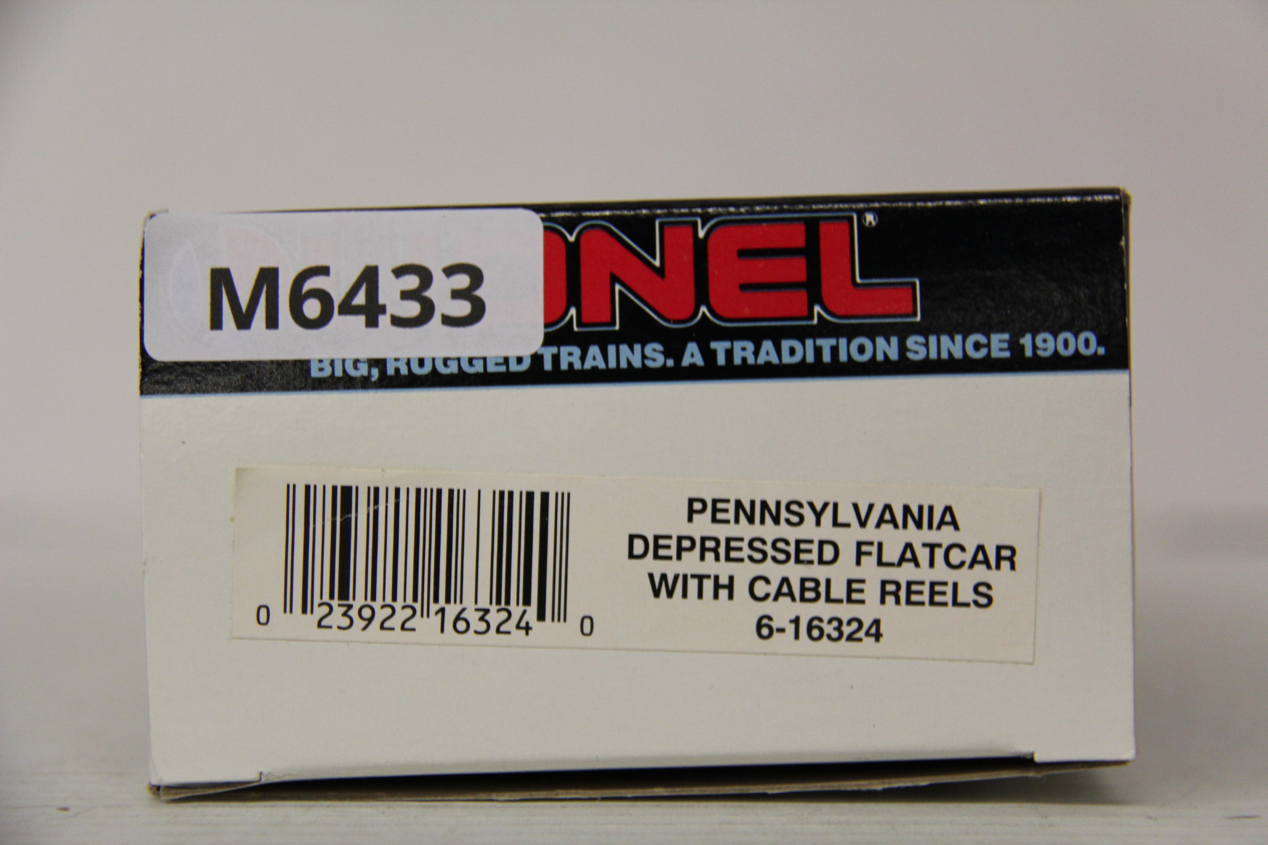 Lionel 6-16324 Pennsylvania Depressed Flatcar w/ Cable Reels-Second hand-M6433