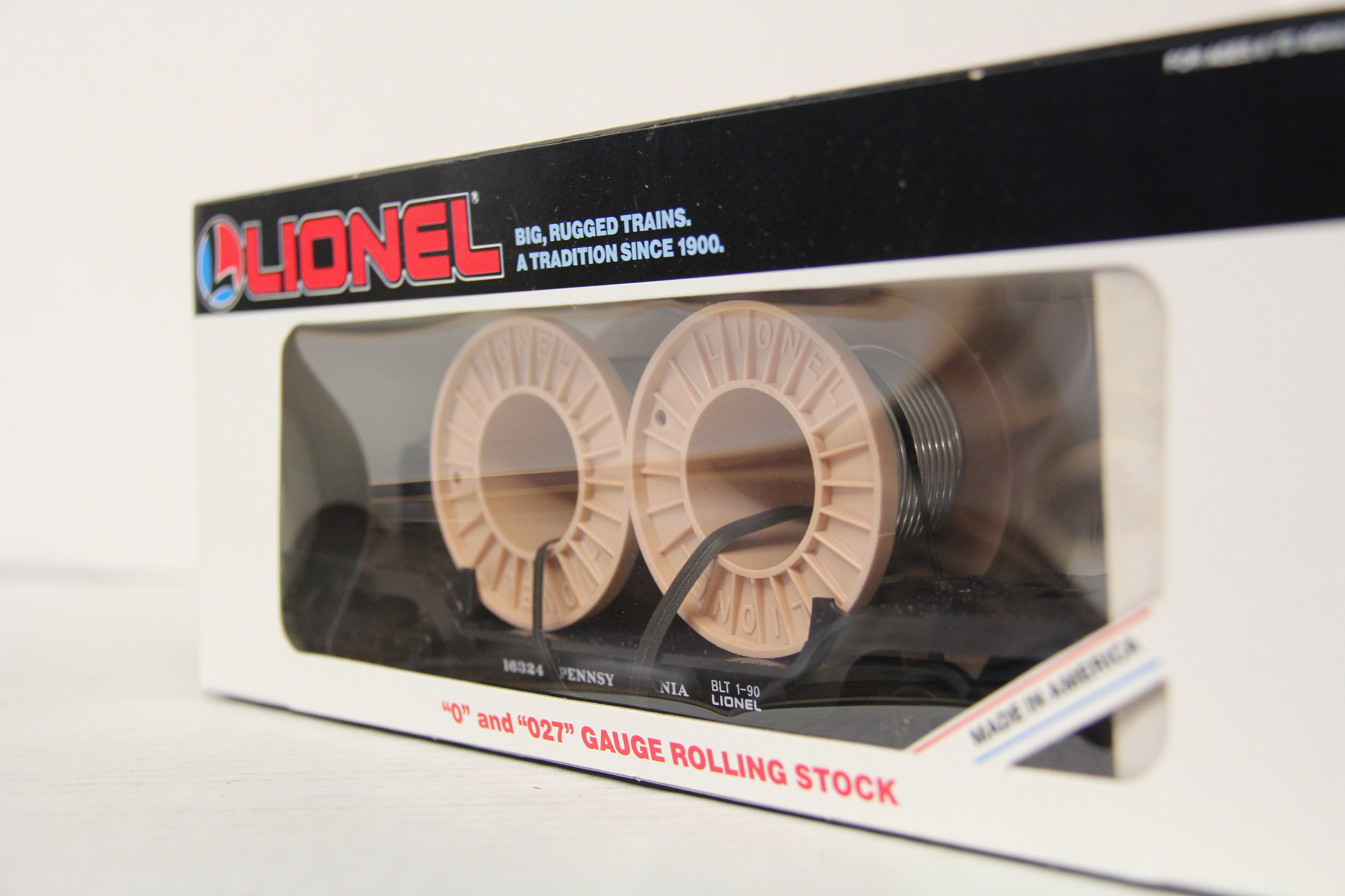 Lionel 6-16324 Pennsylvania Depressed Flatcar w/ Cable Reels-Second hand-M6433
