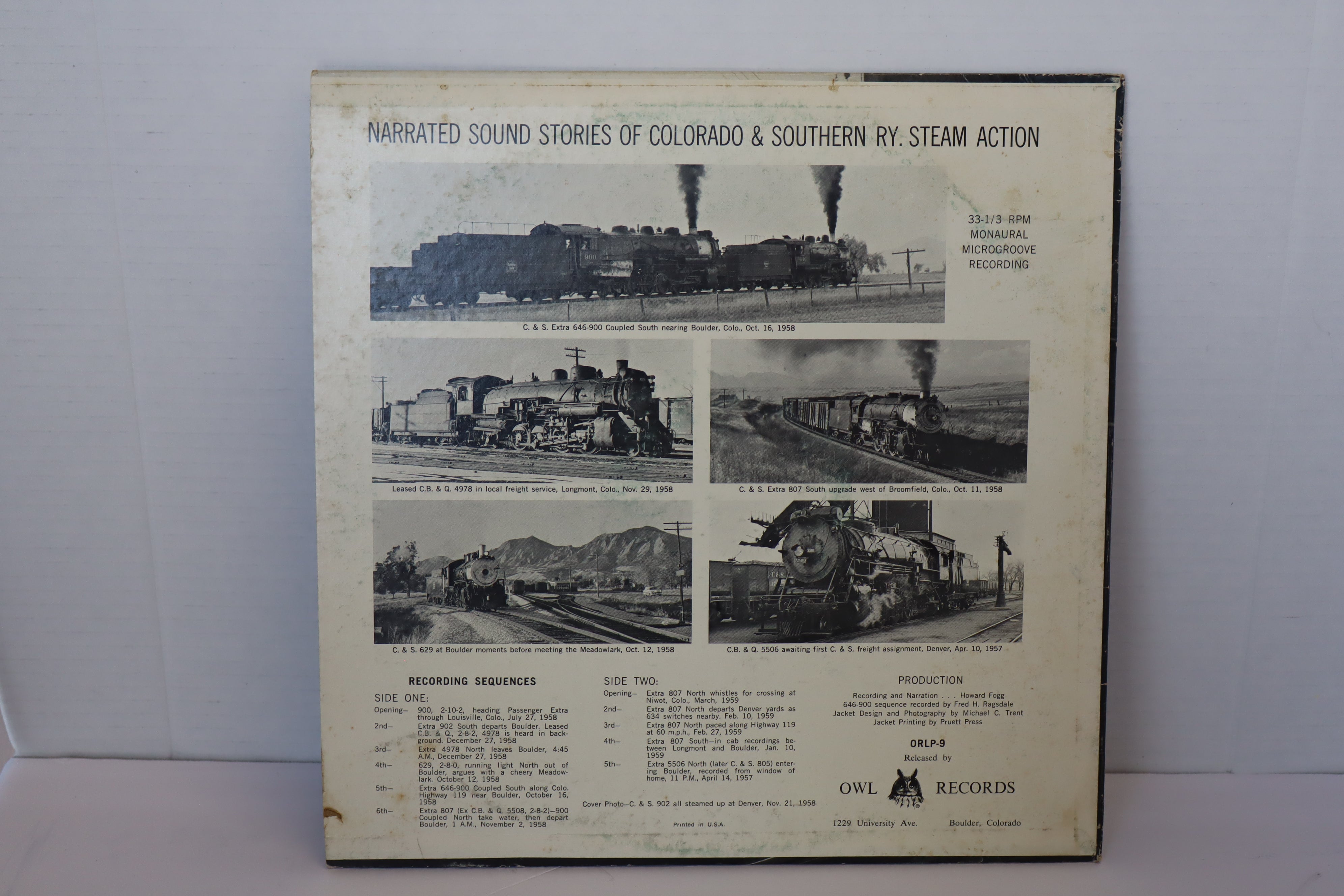1958 All STEAMED UP! Record-Second hand-M7912