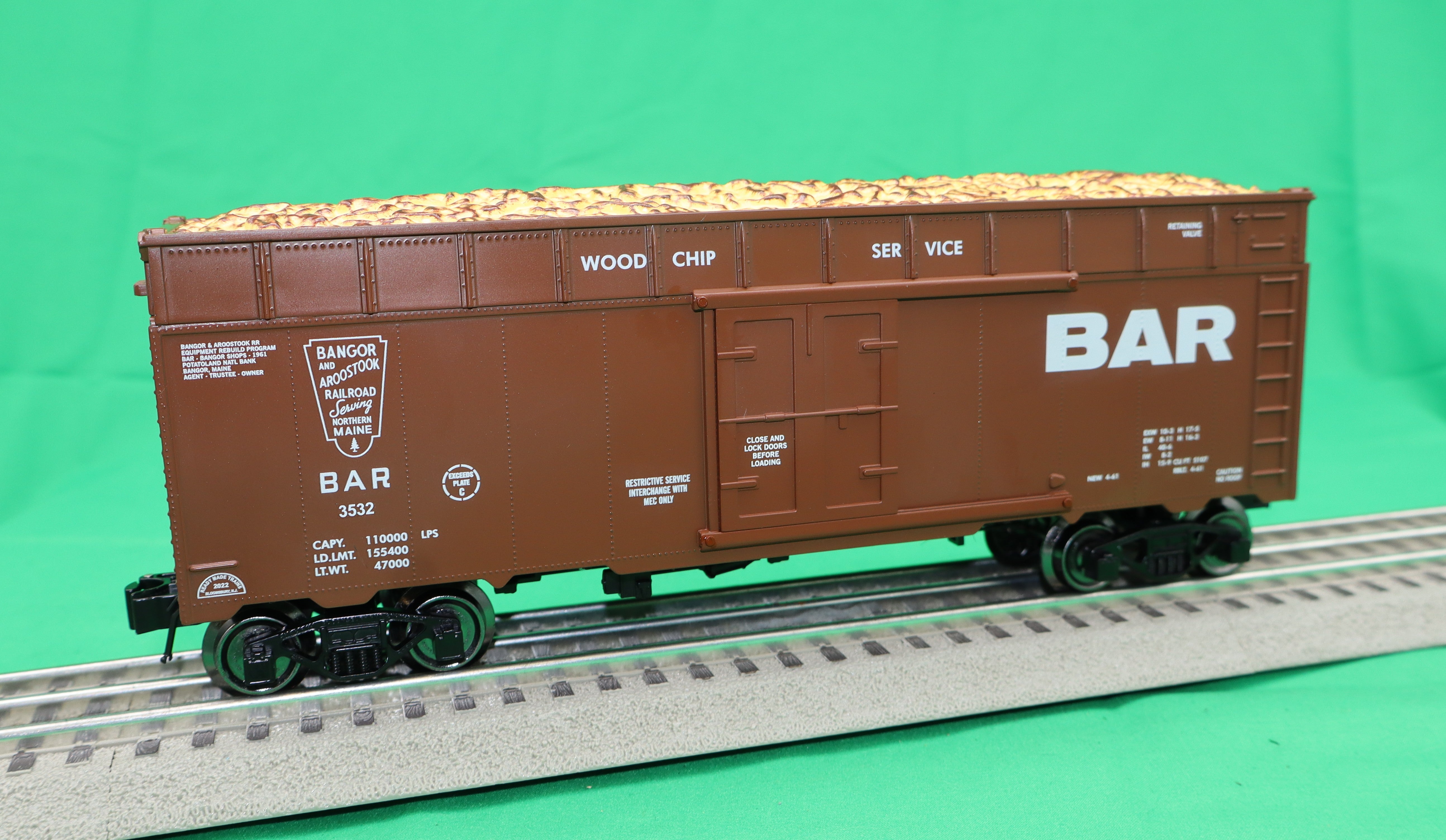 Ready Made Trains RMT-86467 - 40' Woodchip Car "Bangor & Aroostook"