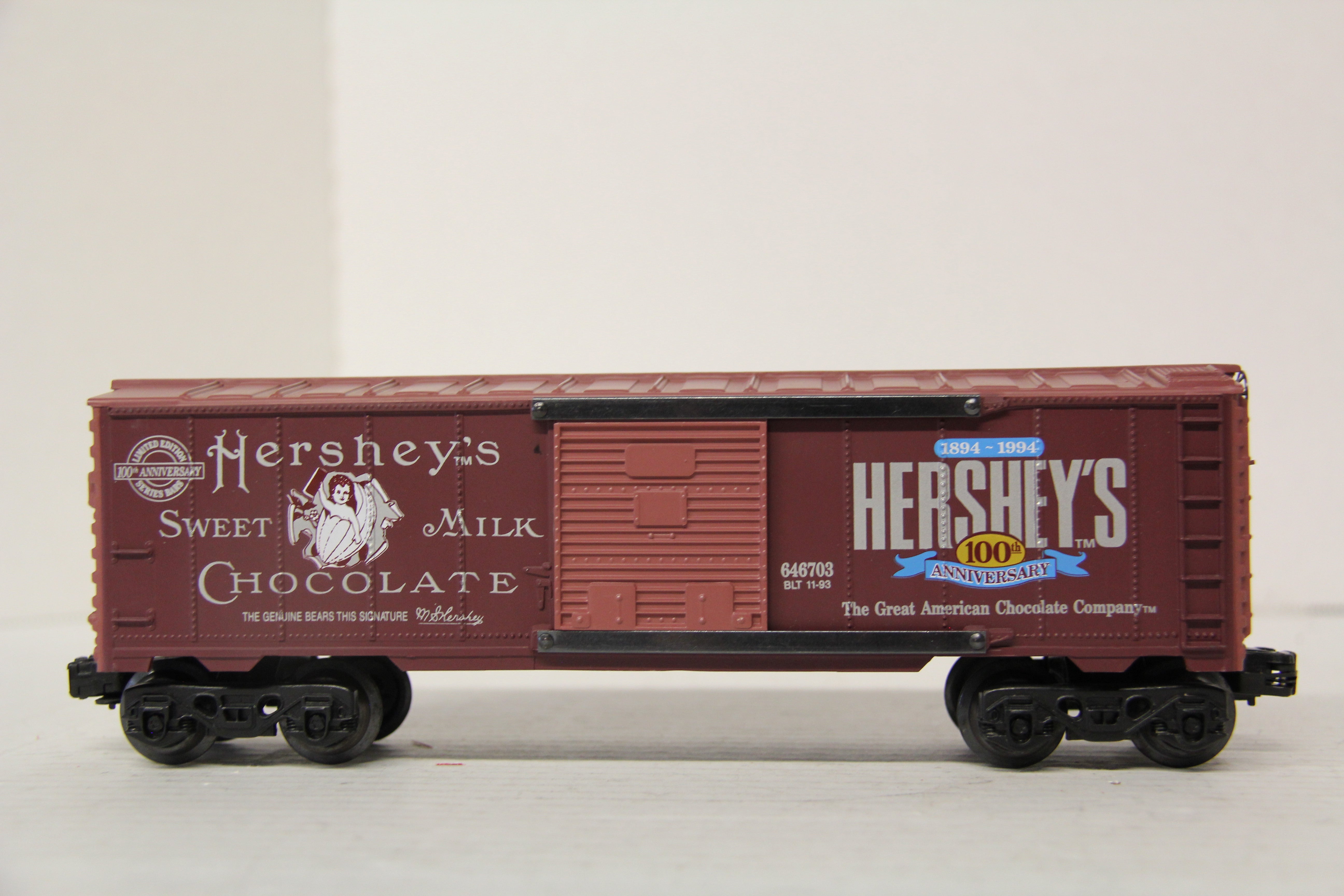K Line K646703 Hershey's 100th Anniversary Boxcar-Second hand-M6444