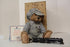 Gallery Teddy Bears "Bear-ly Big Enough for His First Lionel Train" #5122-Second hand-M6446
