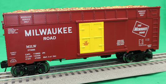 Ready Made Trains RMT-86416 - 40' Woodchip Car "Milwaukee Road" - MrMuffin'sTrains