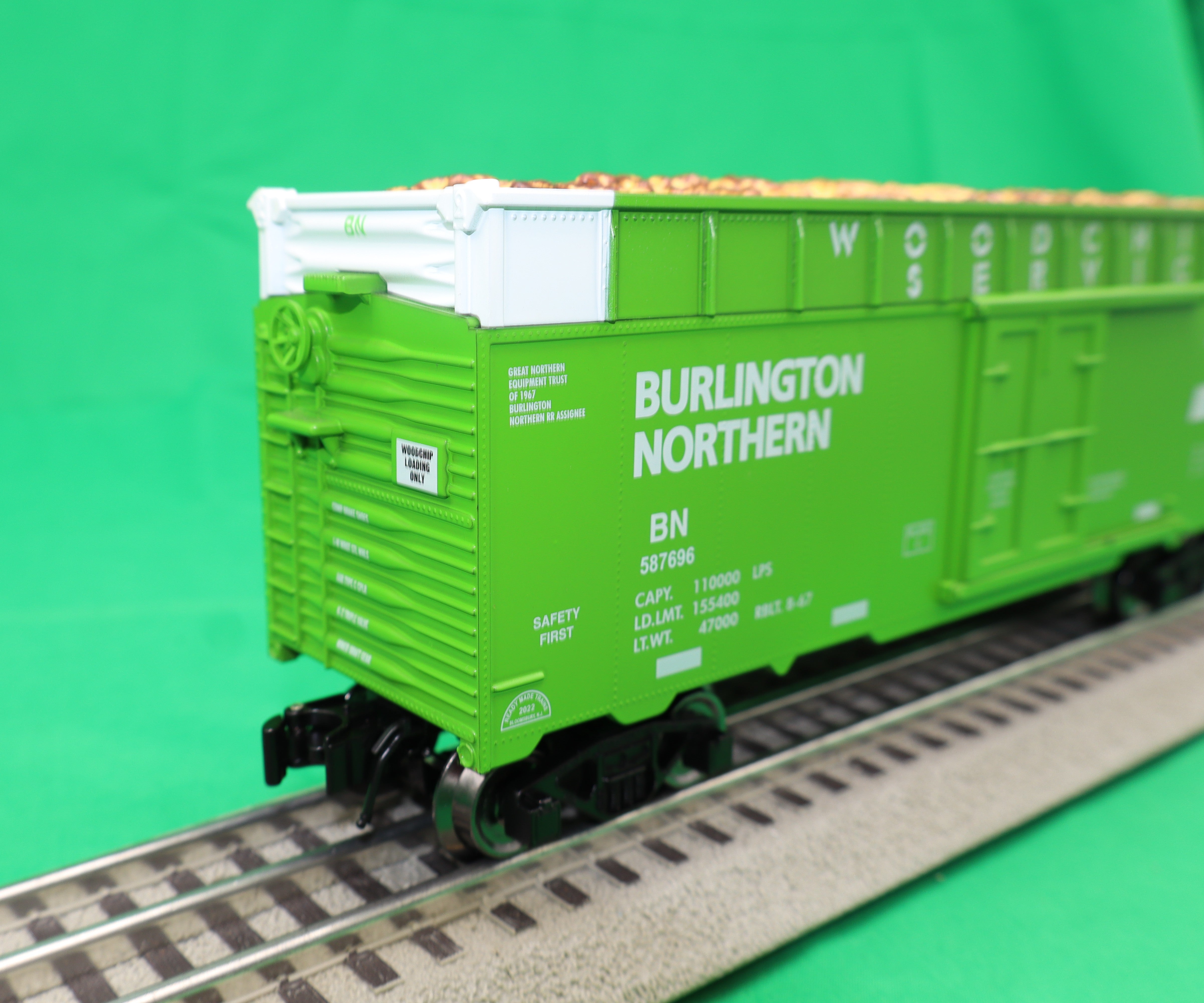 Ready Made Trains RMT-86428 - 40' Woodchip Car "Burlington Northern"