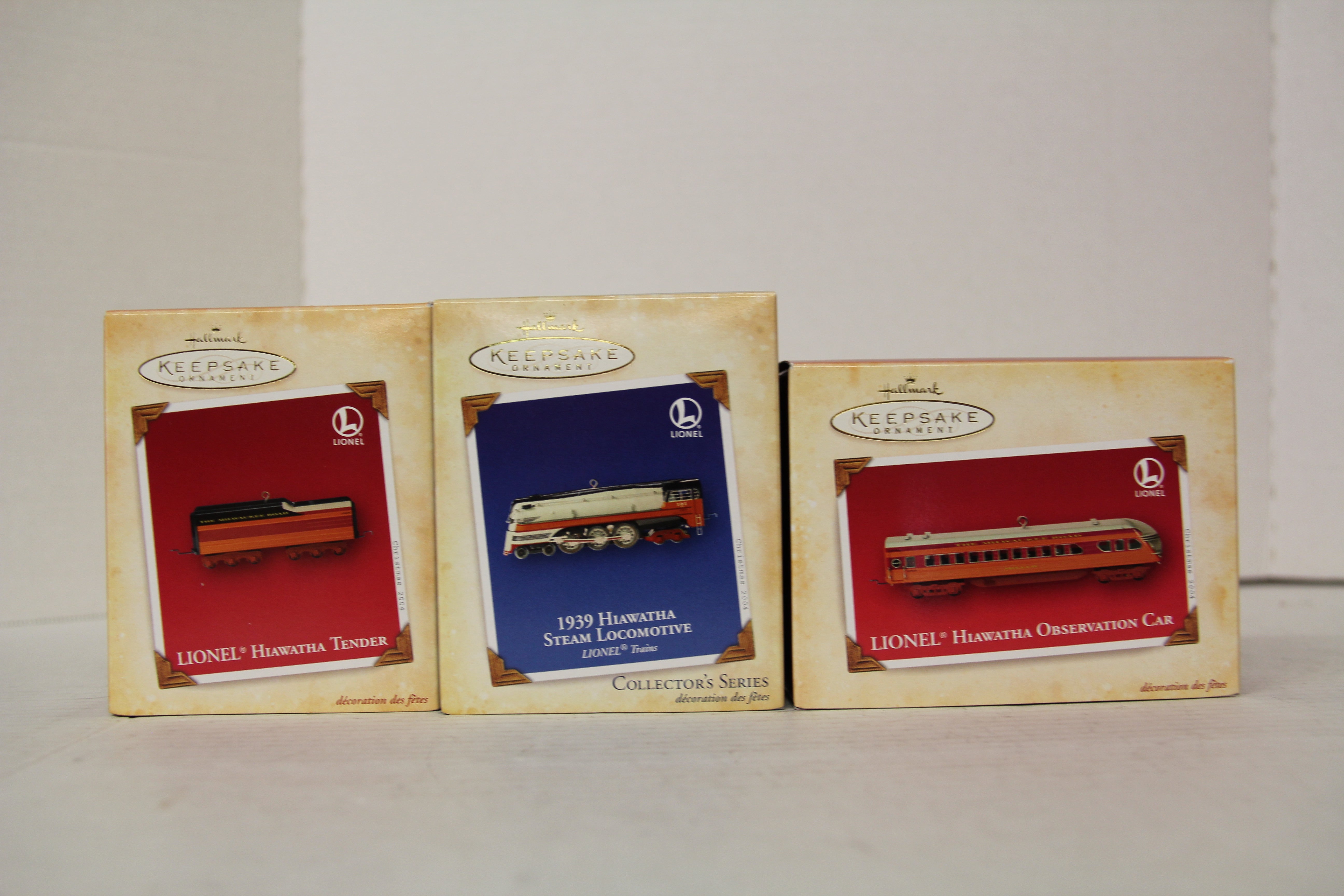 2004 Hallmark Keepsake Hiawatha Ornaments 3 Set Lot-Second hand-M6451