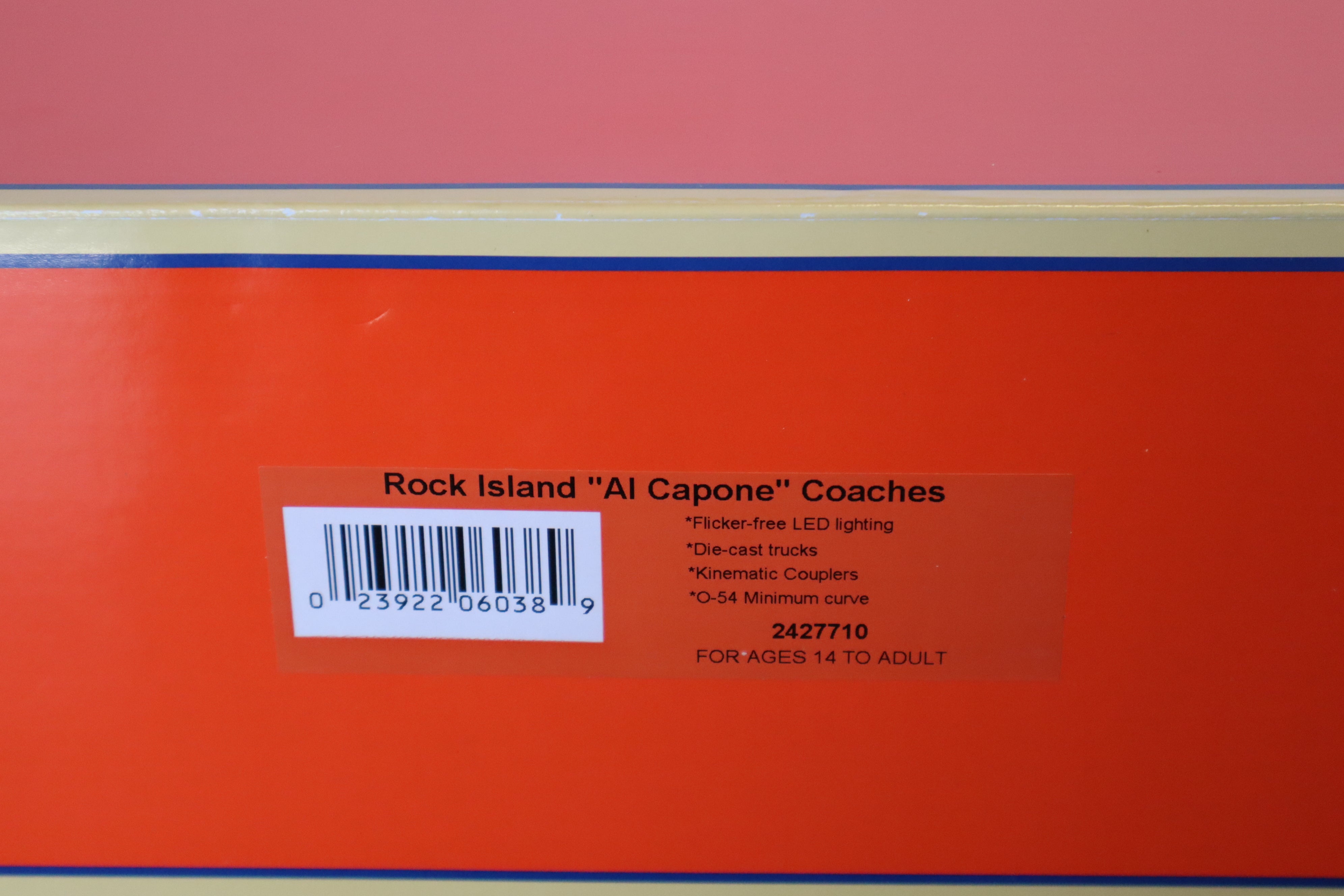 Lionel 2427710 Rock Island Al Capone Coach 4 Pack-Second hand-M7835