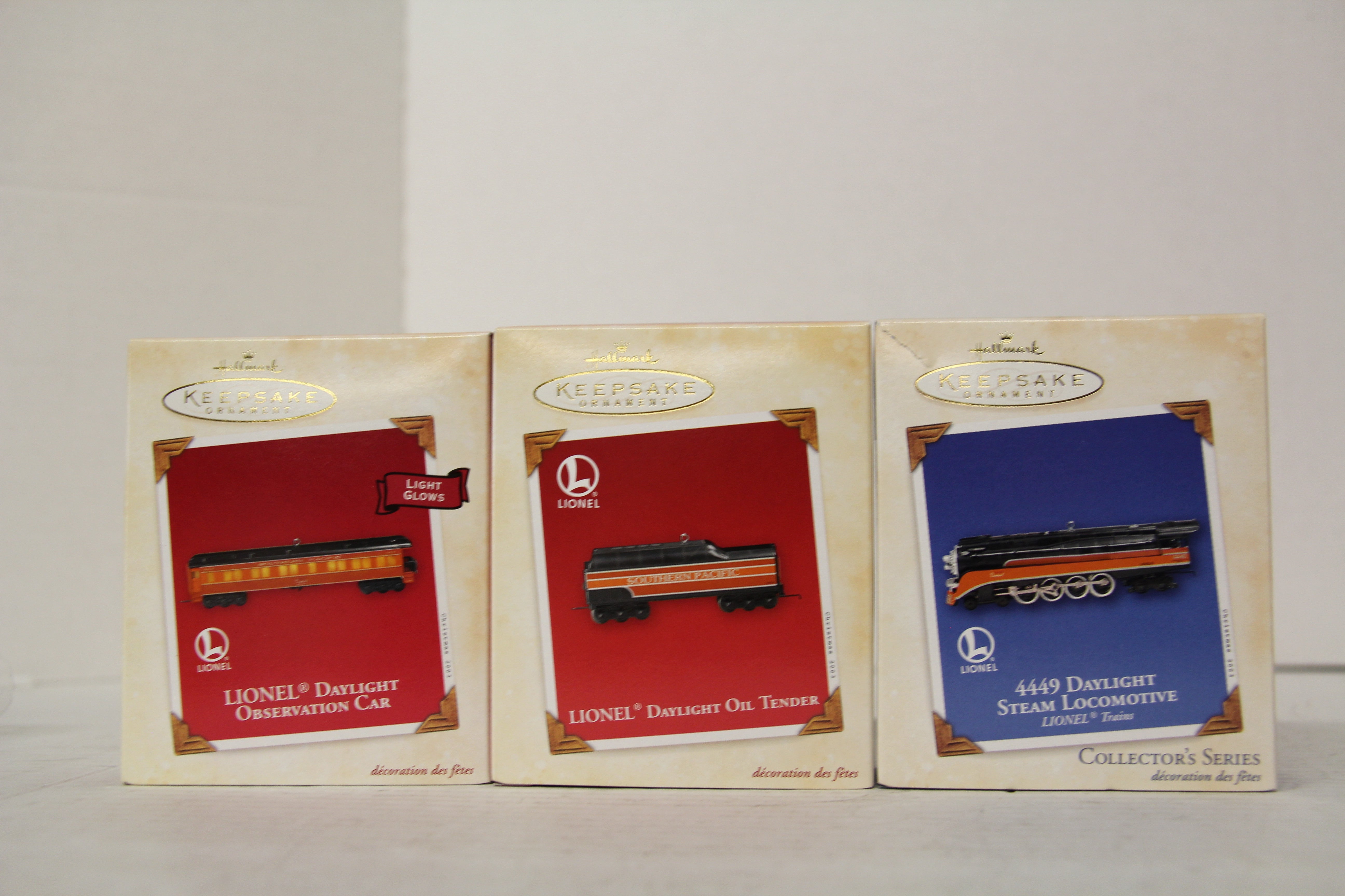 2003 Hallmark Keepsake SP Daylight Ornaments 3 Set Lot-Second hand-M6452