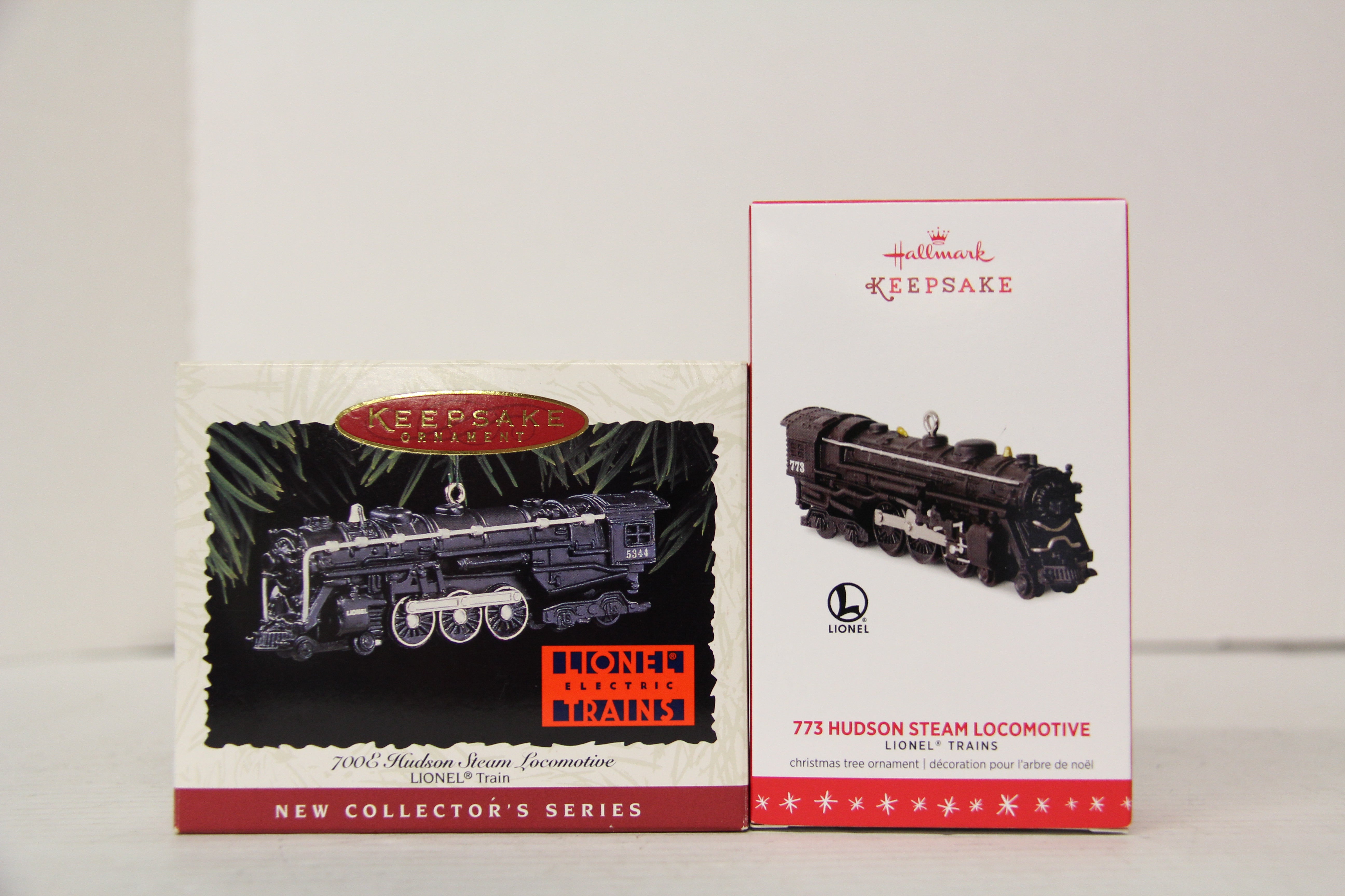 Hallmark Keepsake Hudson Steam Train Ornaments 2 Set-Second hand-M6460