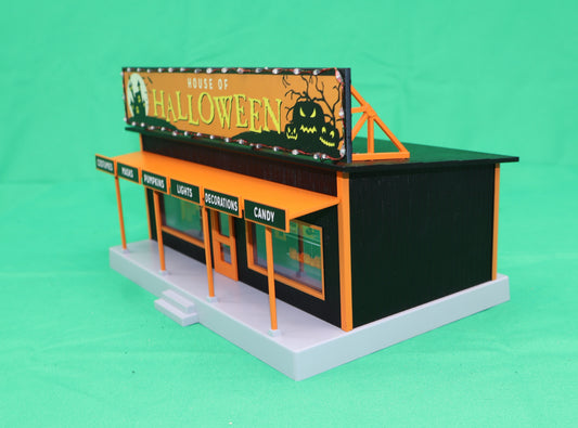 MTH 30-90728 - Road Side Stand "Halloween" w/ Operating Lights - MrMuffin'sTrains
