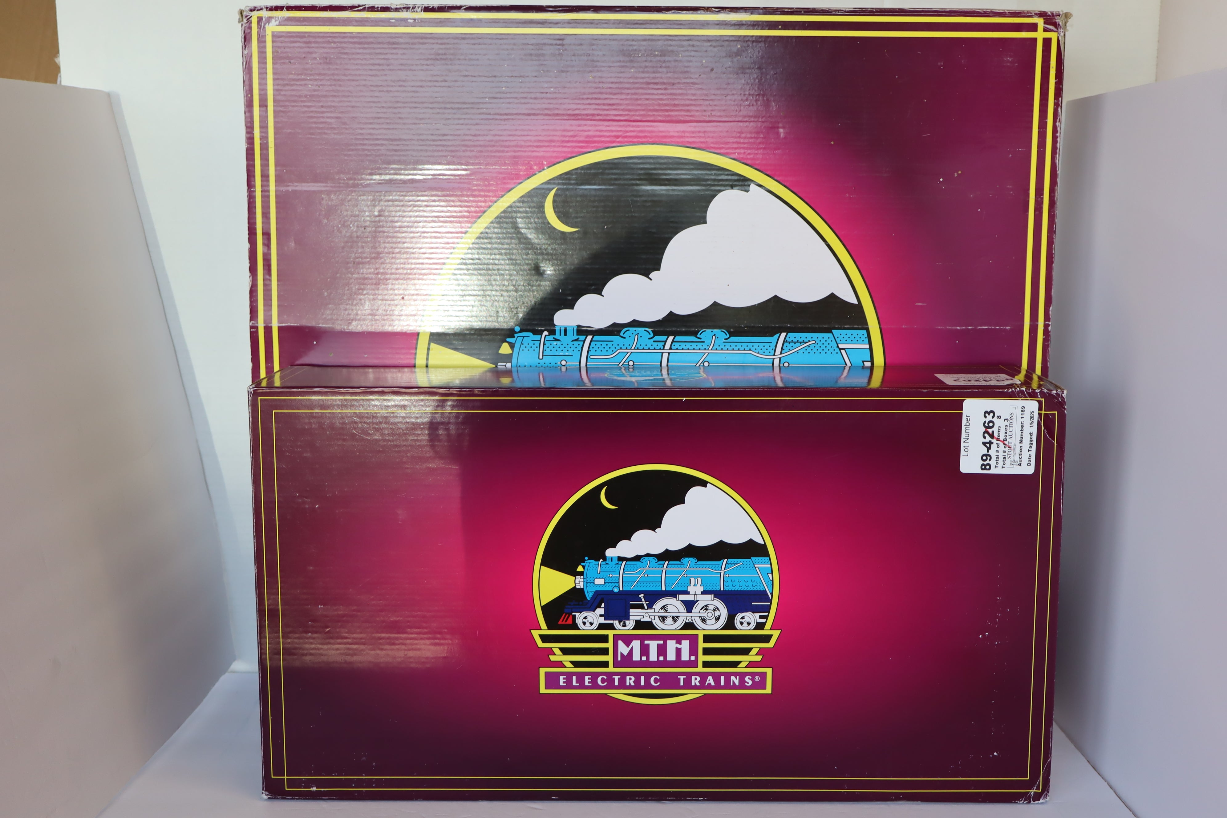 MTH 20-65210 & 20-66210 Denver & Rio Grande 70' Streamlined Pass Set 7 Car Pass Set-Second hand-M7915
