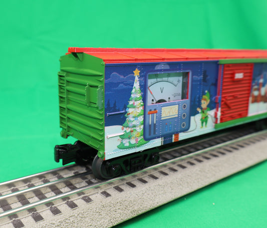 MTH 30-71232 - Box Car "Christmas" #2025 w/ Power Meter - MrMuffin'sTrains