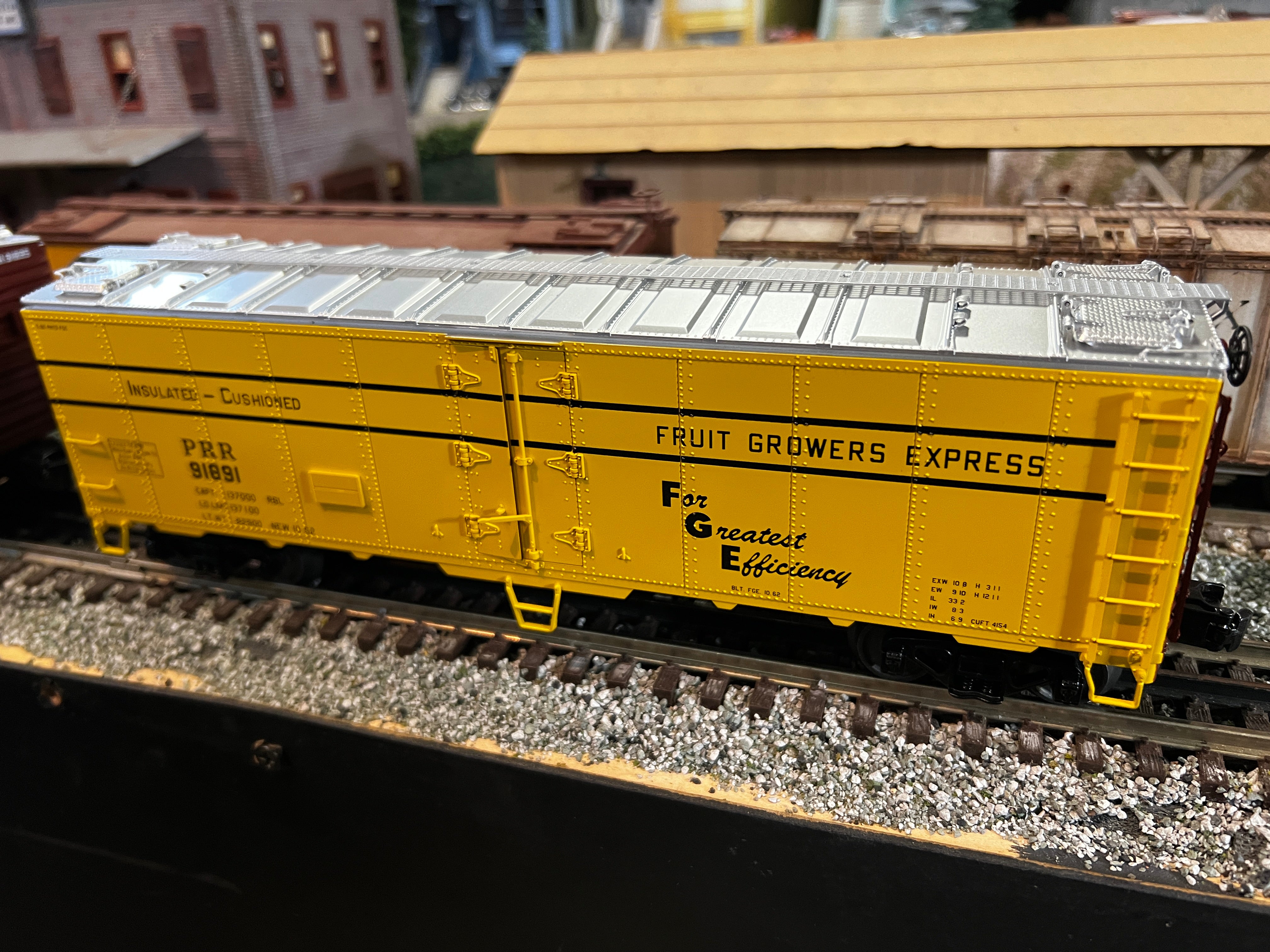 MTH 20-94582 Pennsylvania 40' Steel Sided Reefer Car-2 Car Set-Second hand-M5676