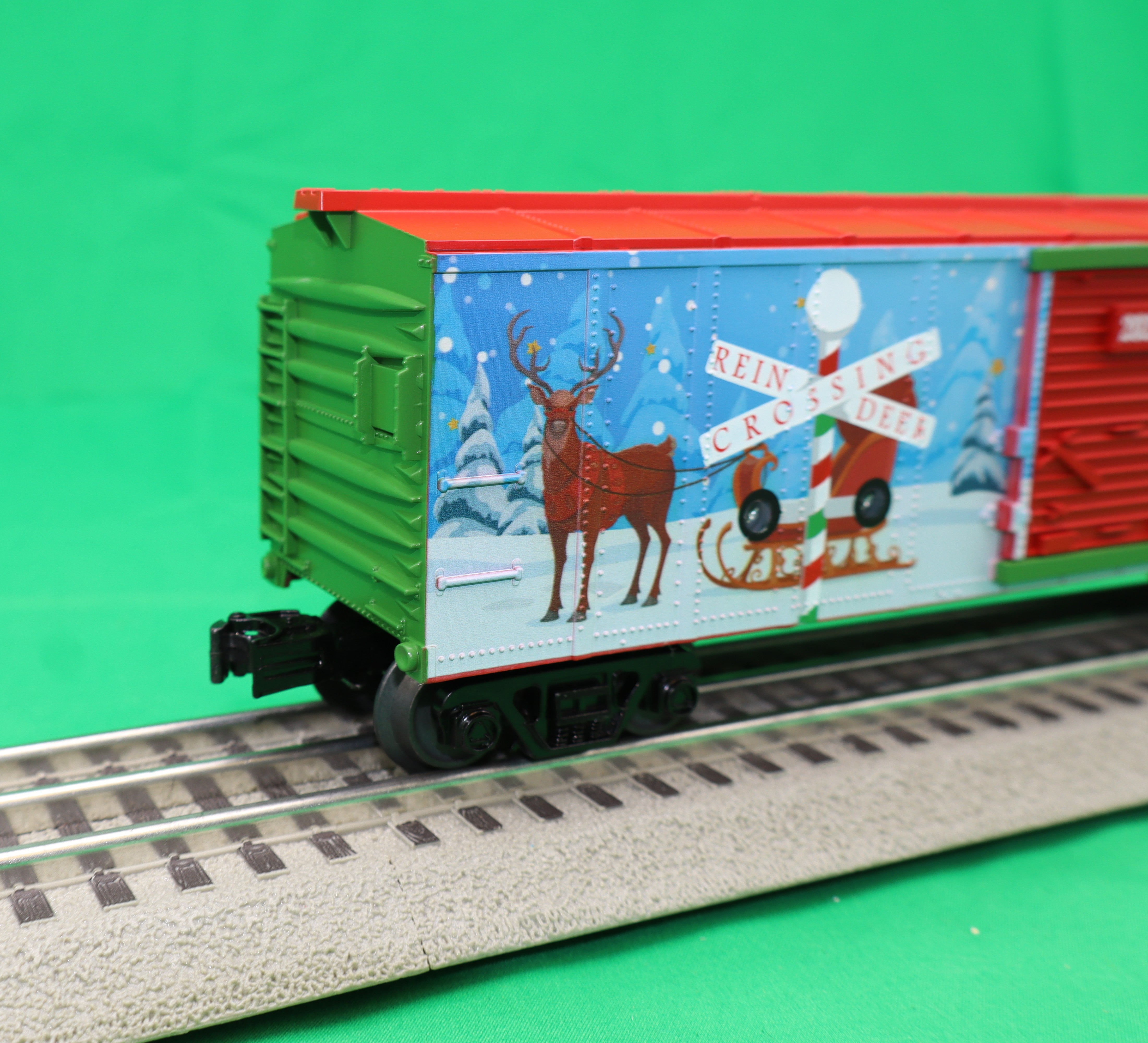 MTH 30-71233 - Box Car "Christmas" #2025 w/ Blinking LEDs