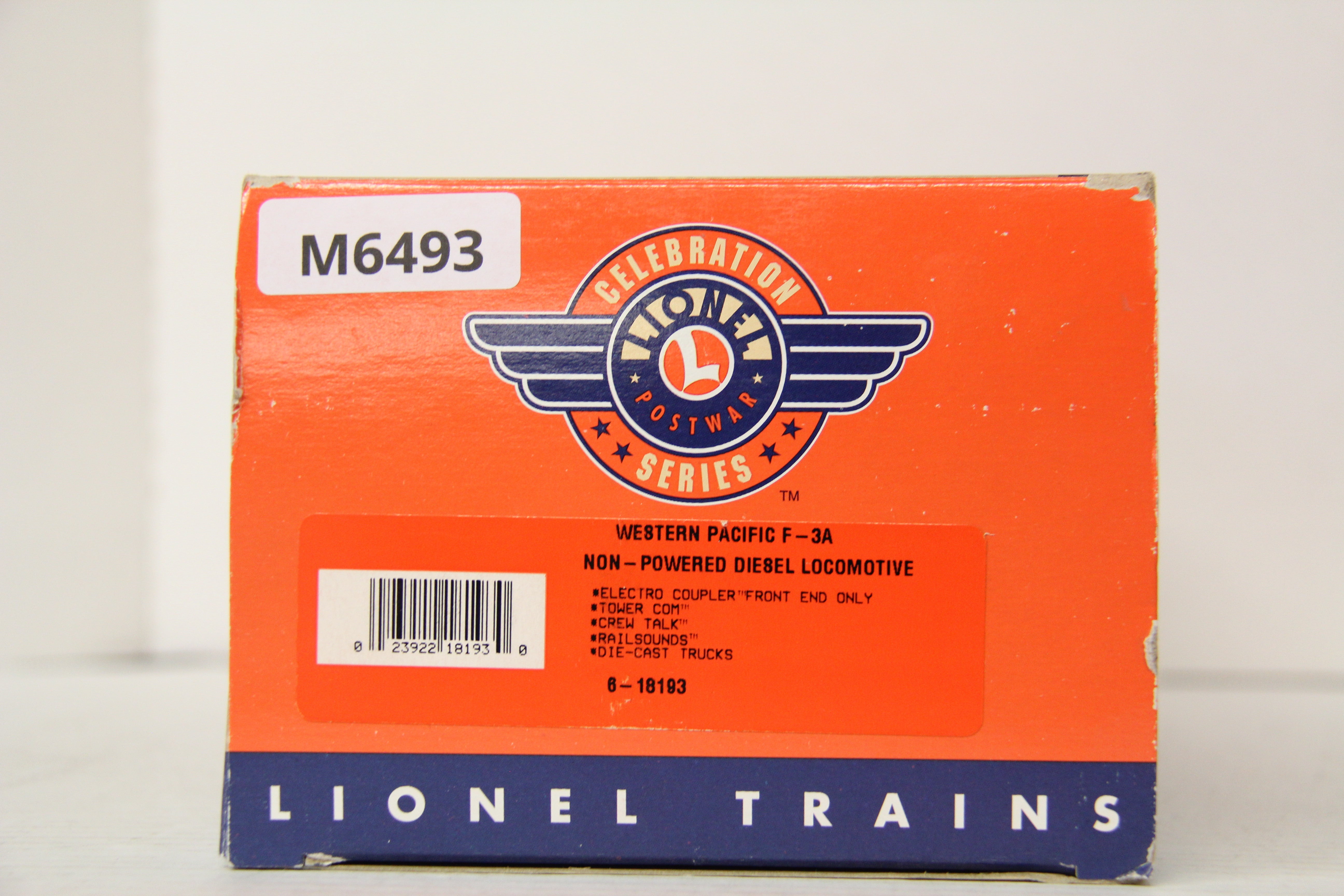 Lionel 6-18193 Western Pacific F-3 A Non-Powered Diesel Locomotive-Second hand-M6493