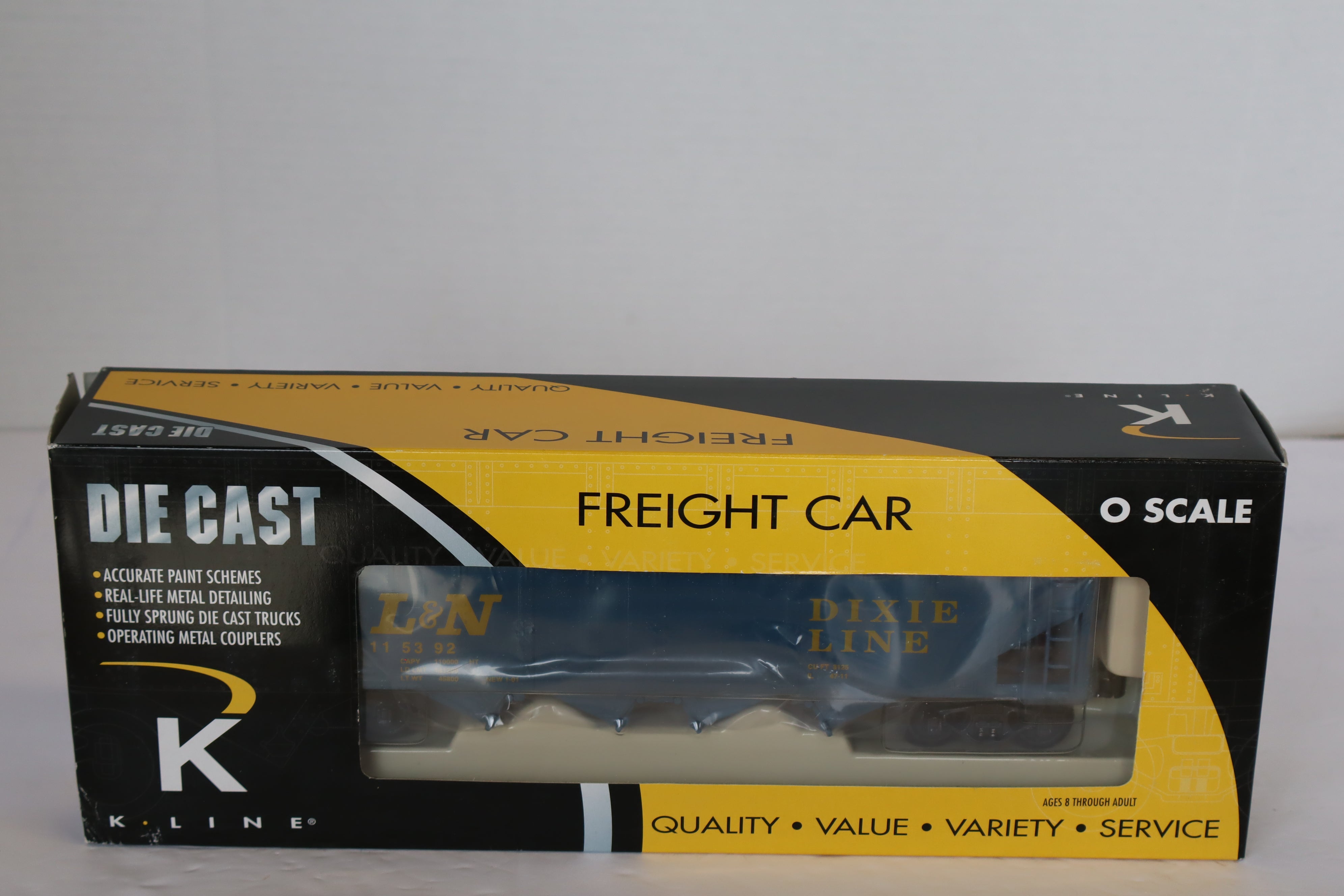K Line Diecast K623-1671 Louisville & Nashville Hopper w/ Coal Load-Second hand-M7926