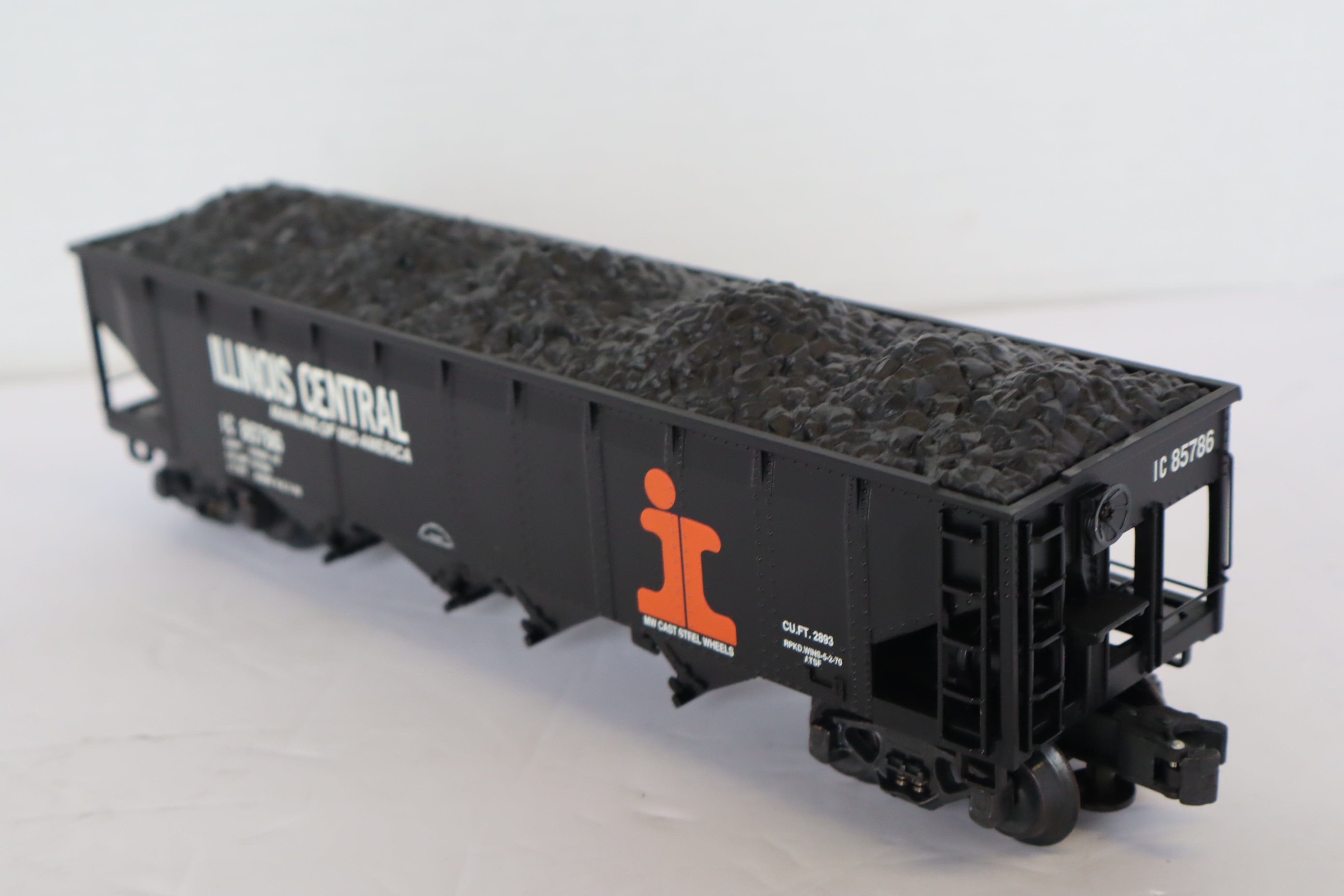 K Line Diecast K623-1611 Illinois Central Hopper w/ Coal Load-Second hand-M7927
