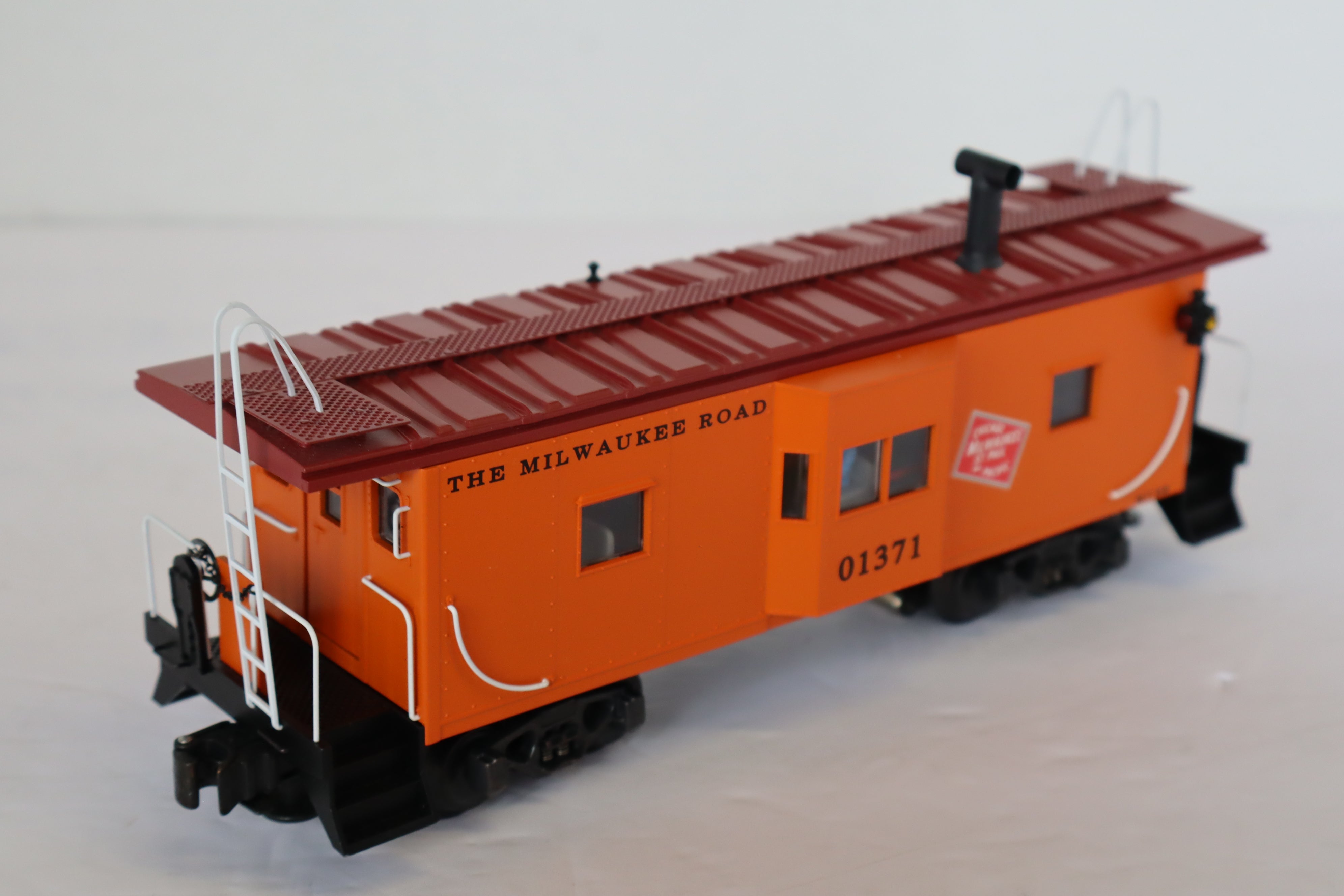K Line CLASSIC K612-1371 Milwaukee Road Bay Window Caboose-Second hand-M7930