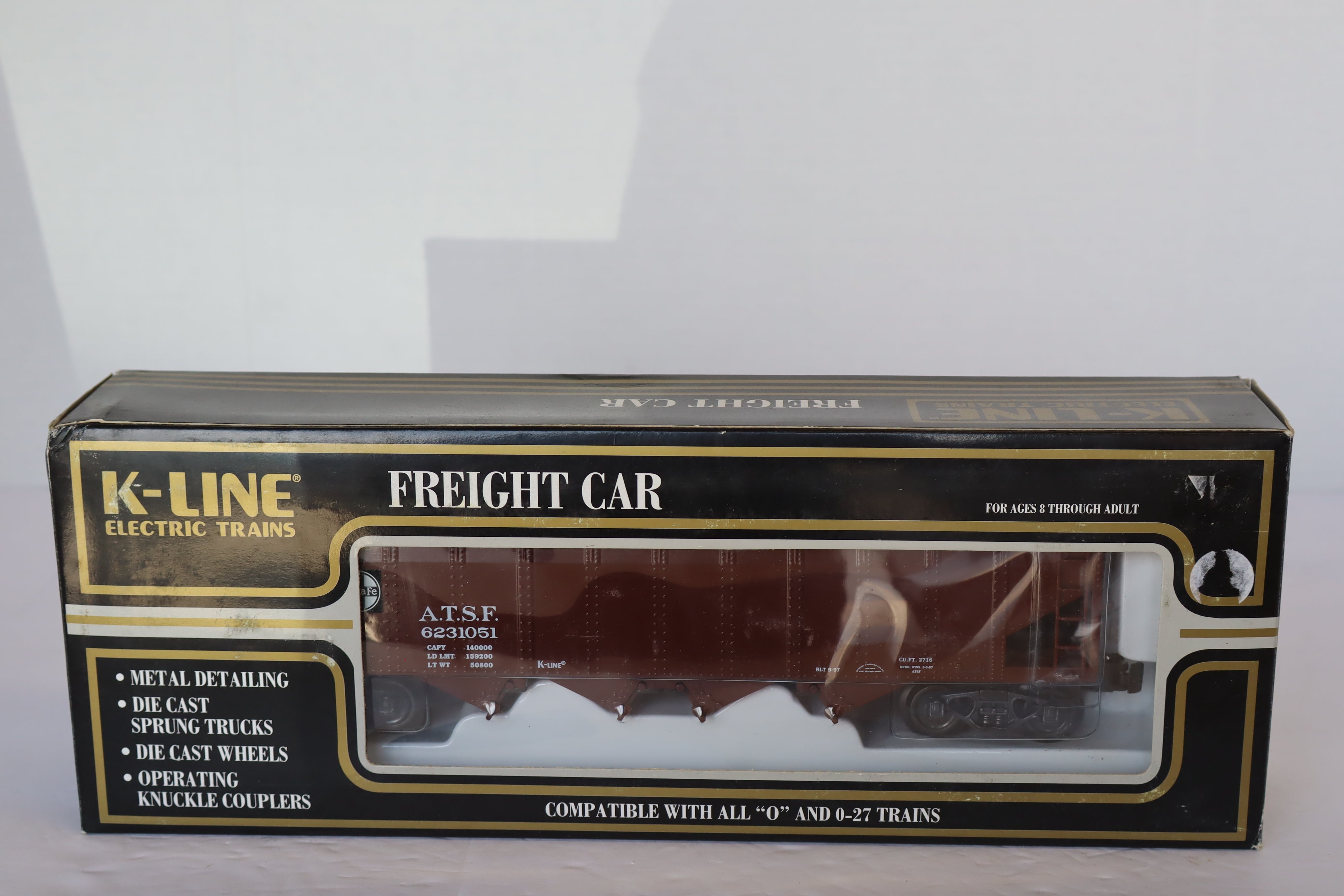 K Line Diecast CLASSIC K623-1051 ATSF Hopper-Second hand-M7934