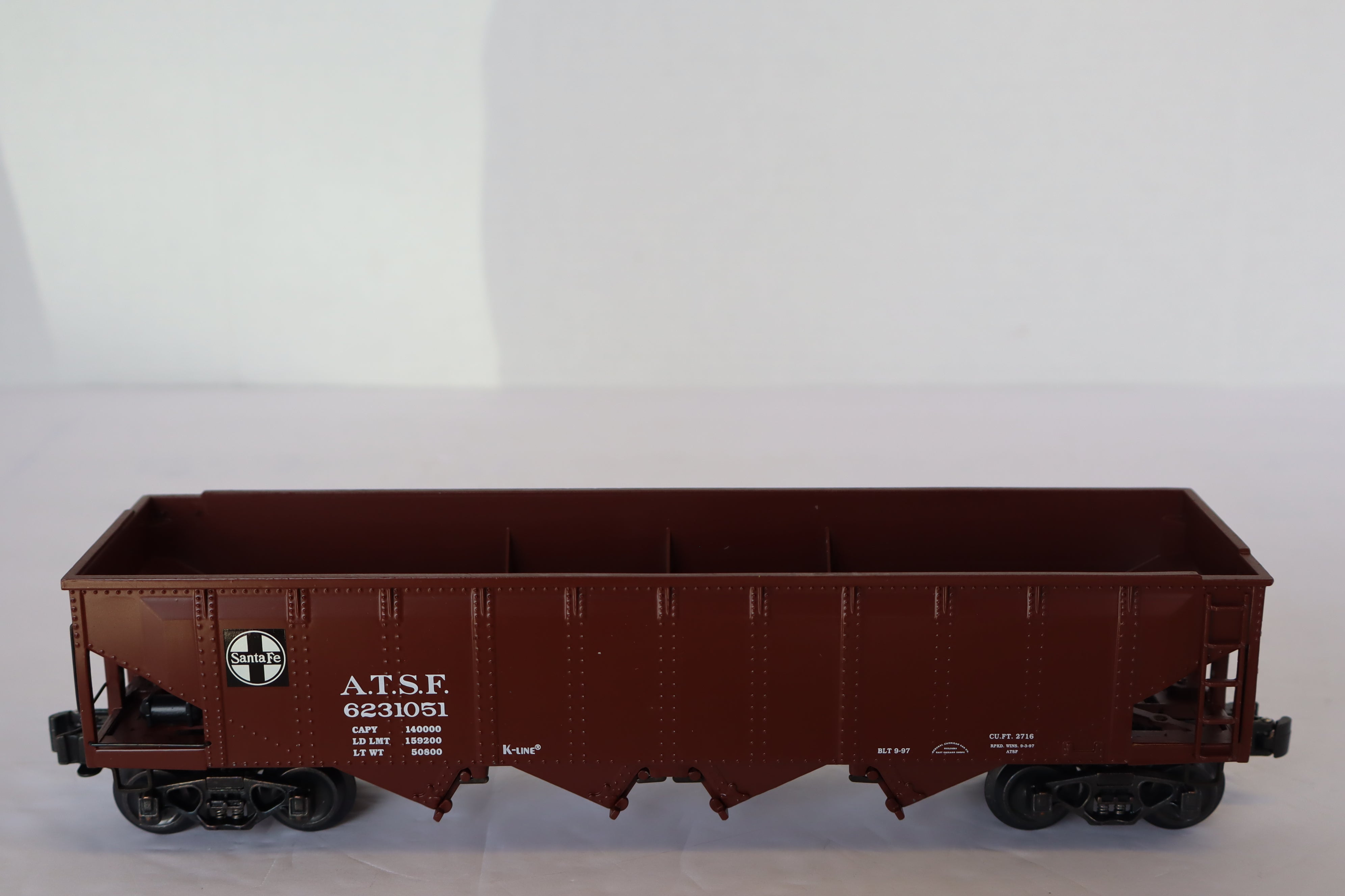 K Line Diecast CLASSIC K623-1051 ATSF Hopper-Second hand-M7934