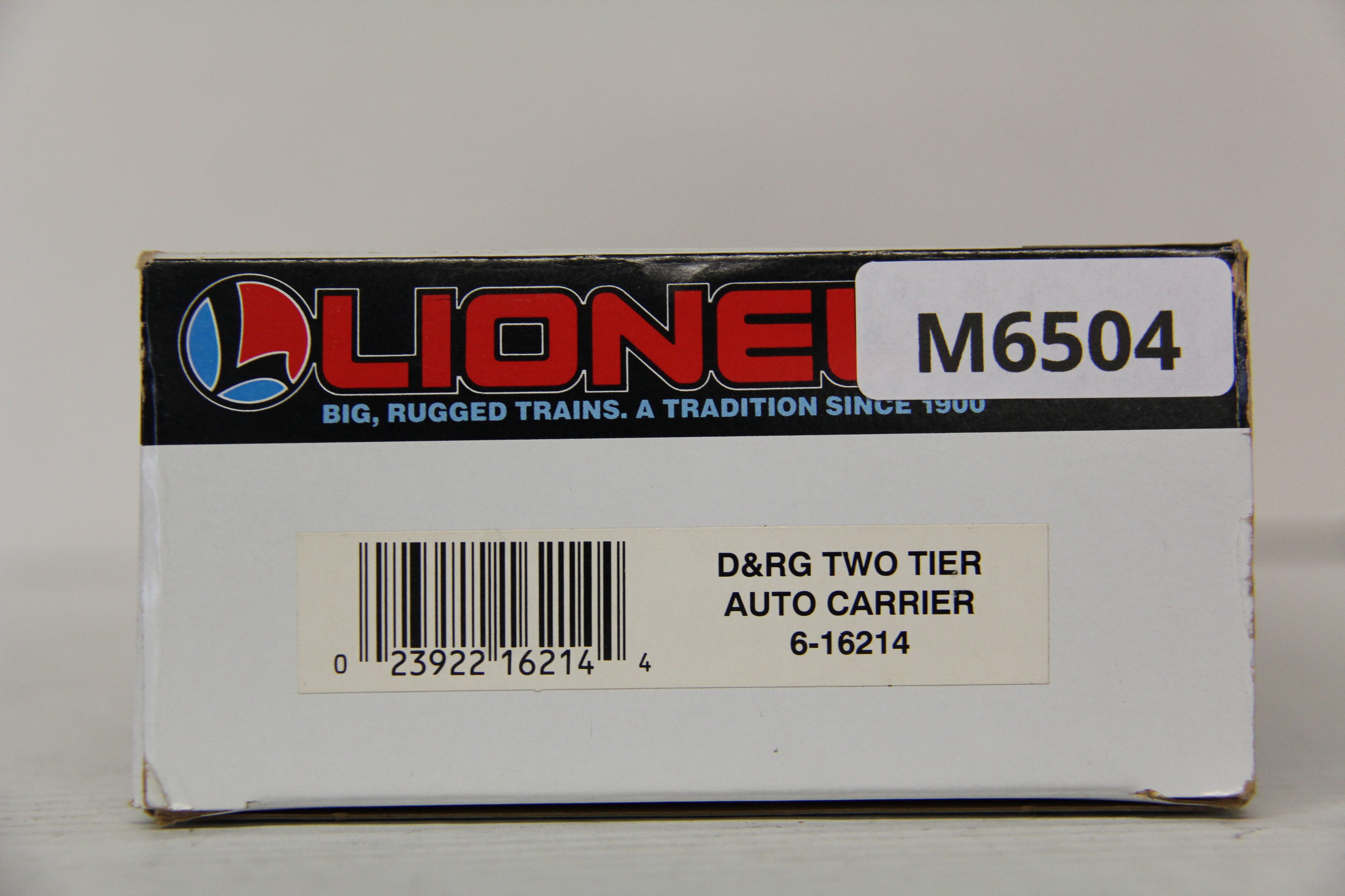 Lionel 6-16214 D&RG Two Tier Auto Carrier-Second hand-M6504