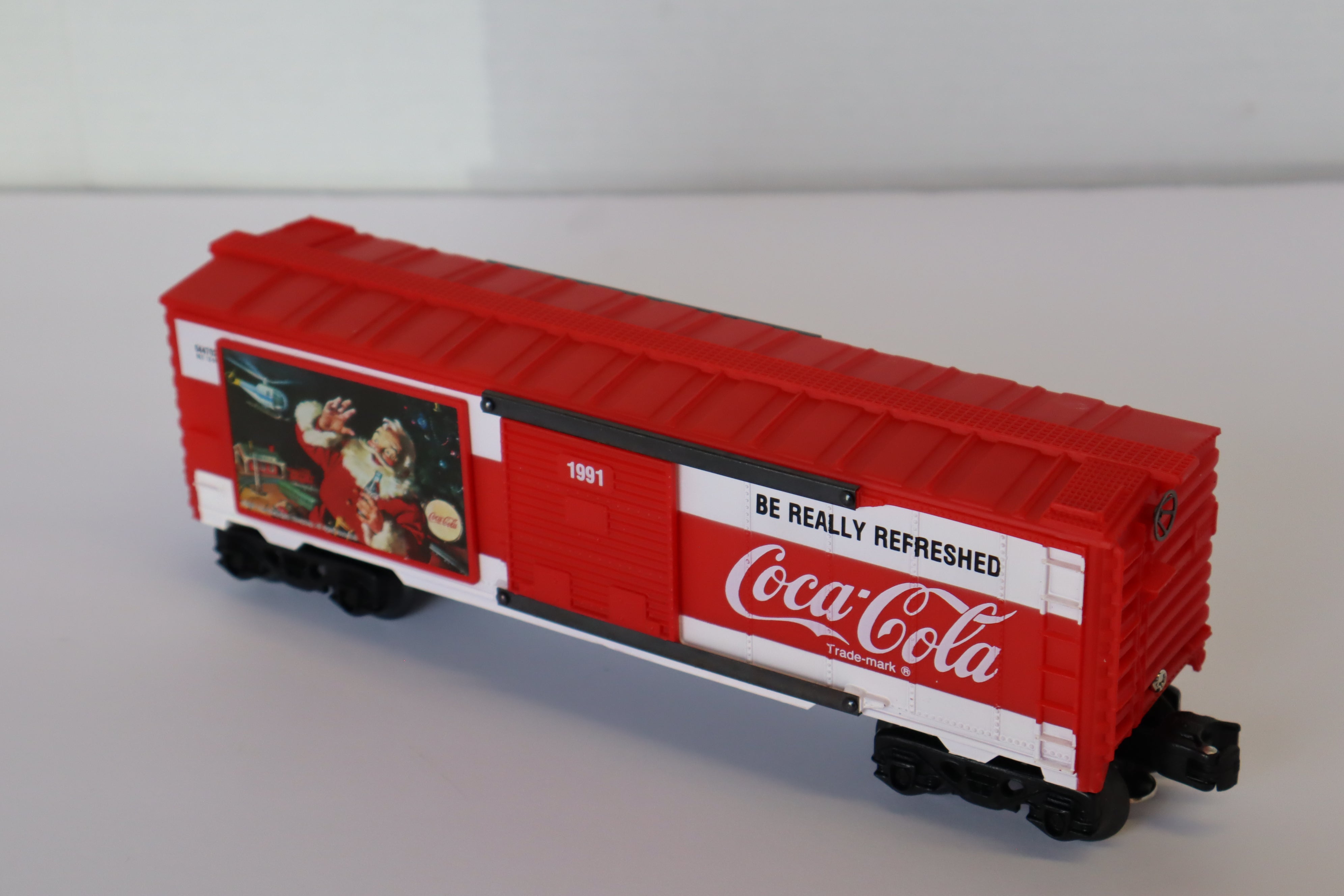 1991 K Line Coke K644702 Christmas Boxcar-Second hand-M7937