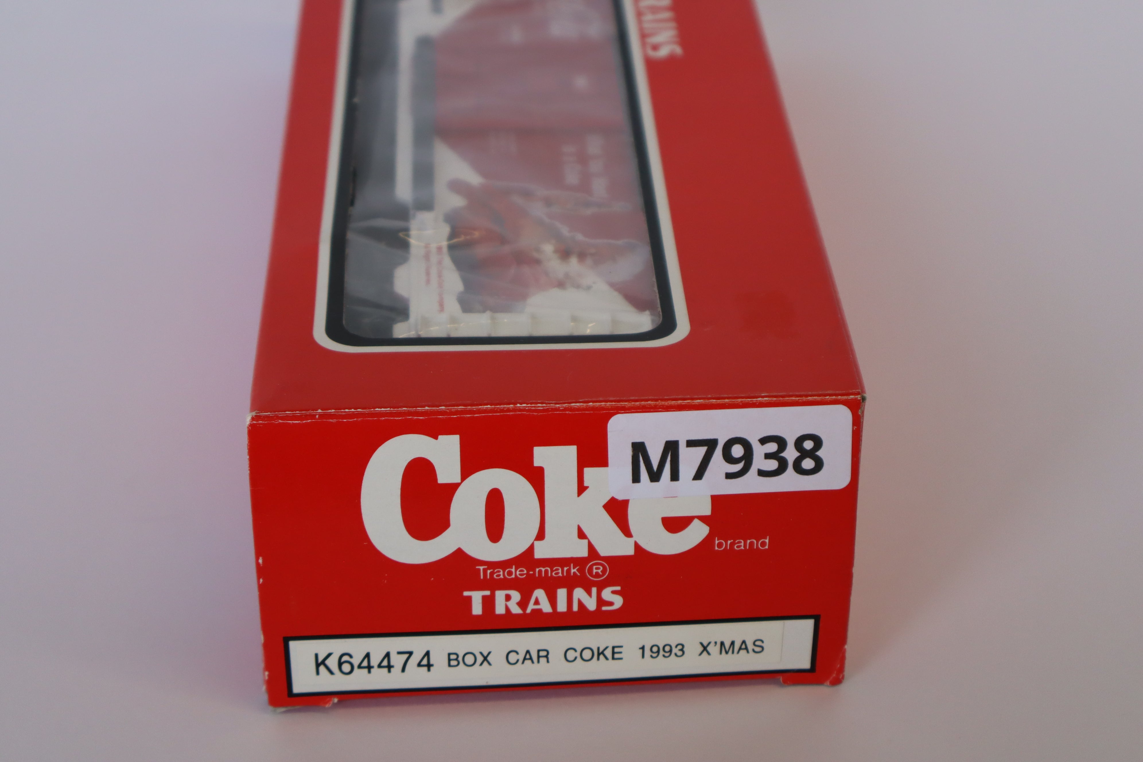 1993 K Line Coke K64474 Christmas Boxcar-Second hand-M7938