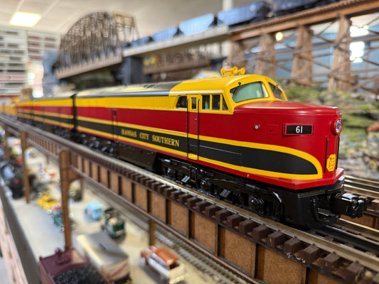 MTH 20-21855-1 - FM Erie Built AB Diesel Set "Kansas City Southern" #6001A w/ PS3