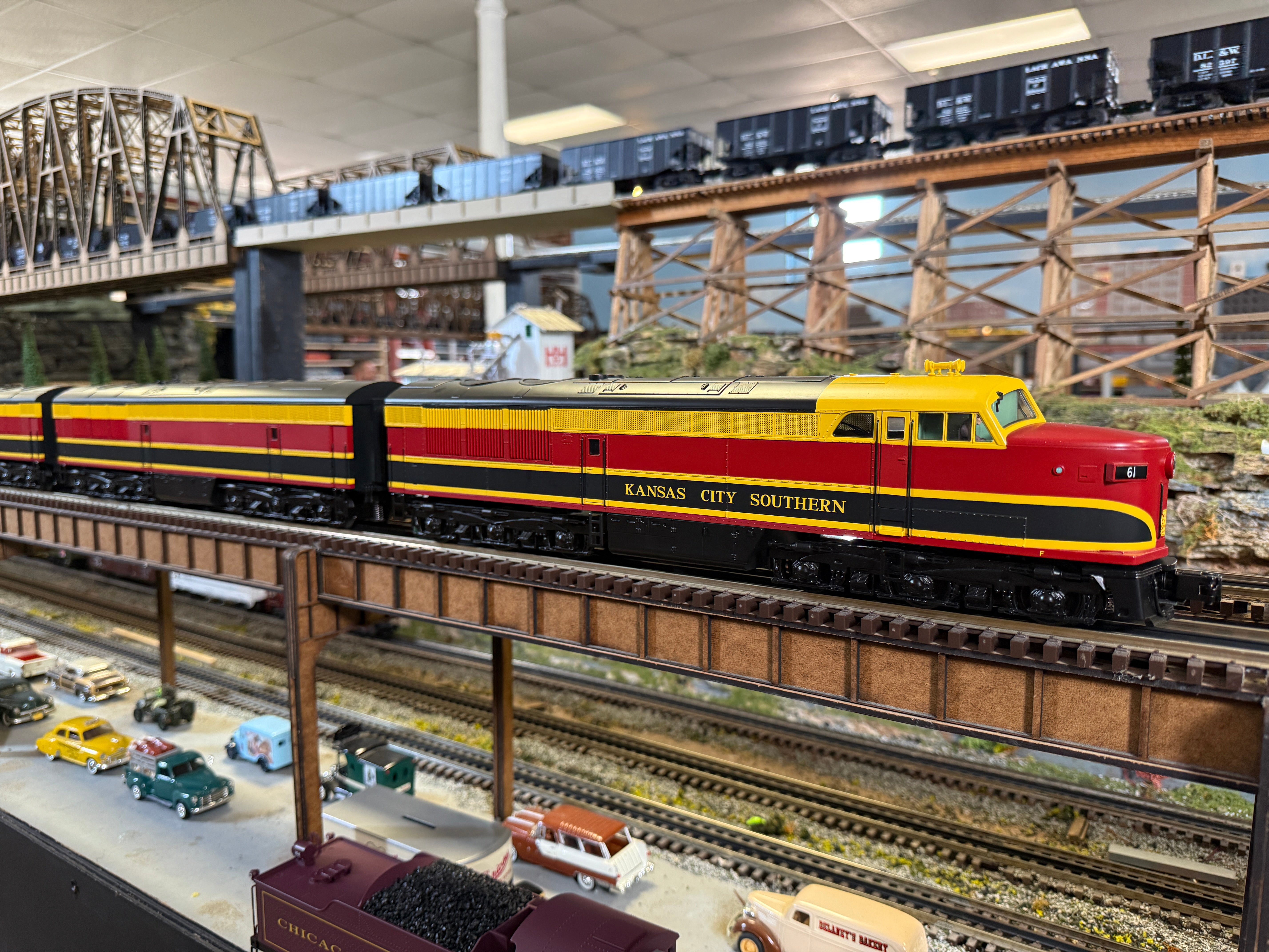 MTH 20-21855-1 - FM Erie Built AB Diesel Set "Kansas City Southern" #6001A w/ PS3