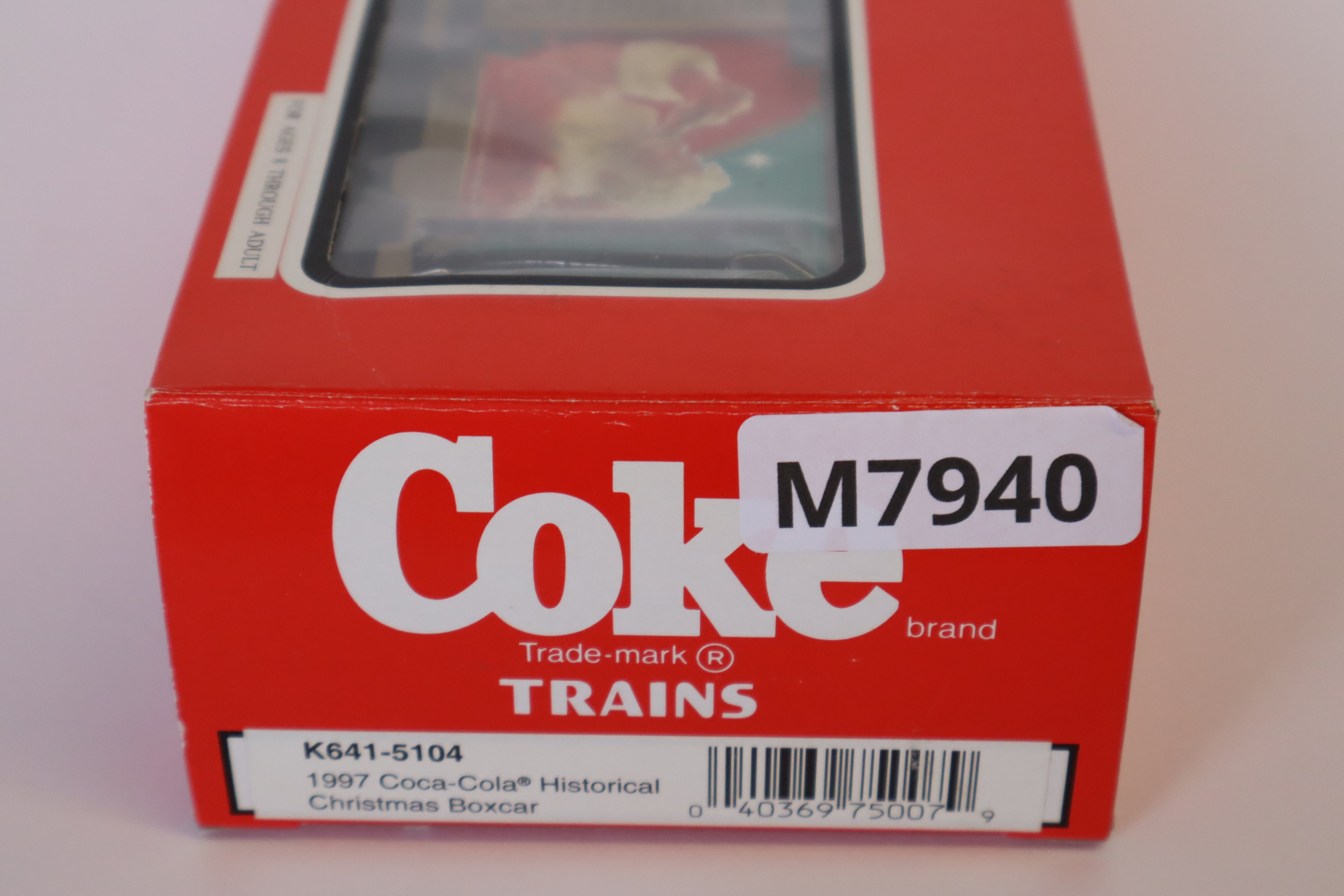 1997 K Line K641-5104 Coca-Cola Historical Christmas Boxcar-Second hand-M7940