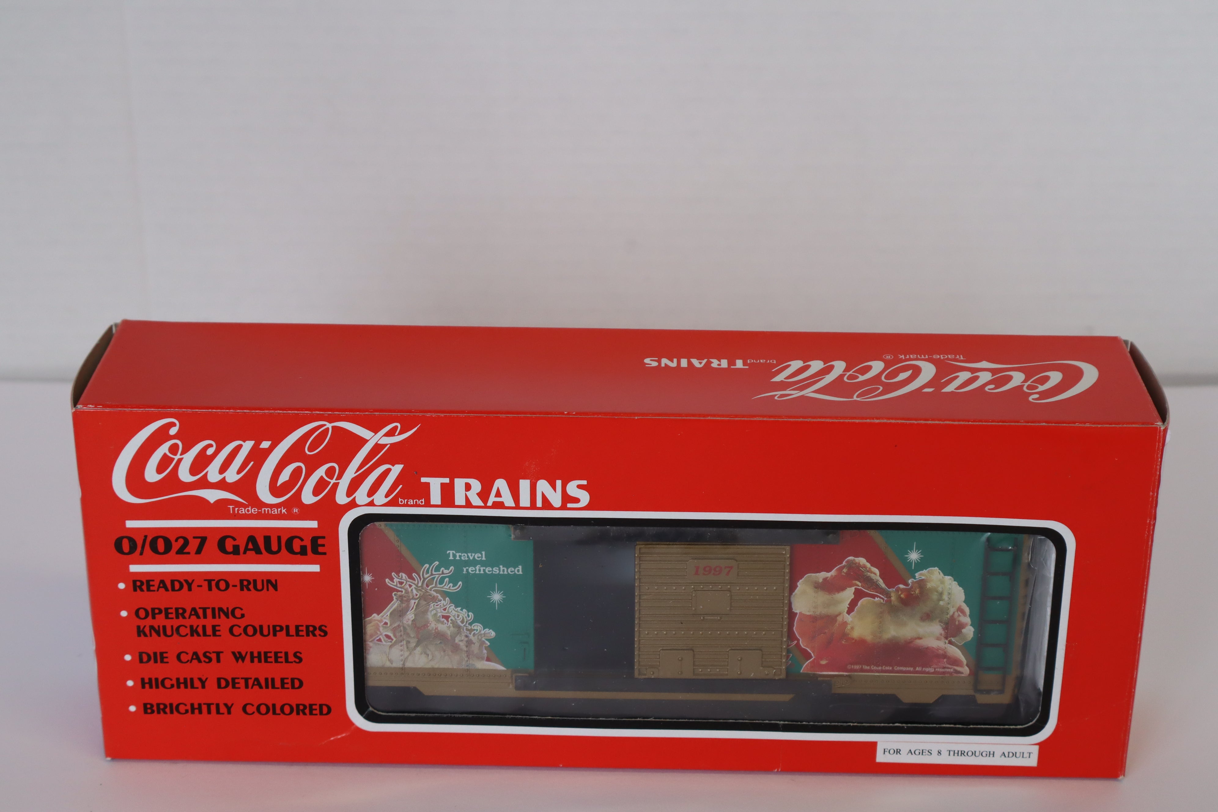 1997 K Line K641-5104 Coca-Cola Historical Christmas Boxcar-Second hand-M7940