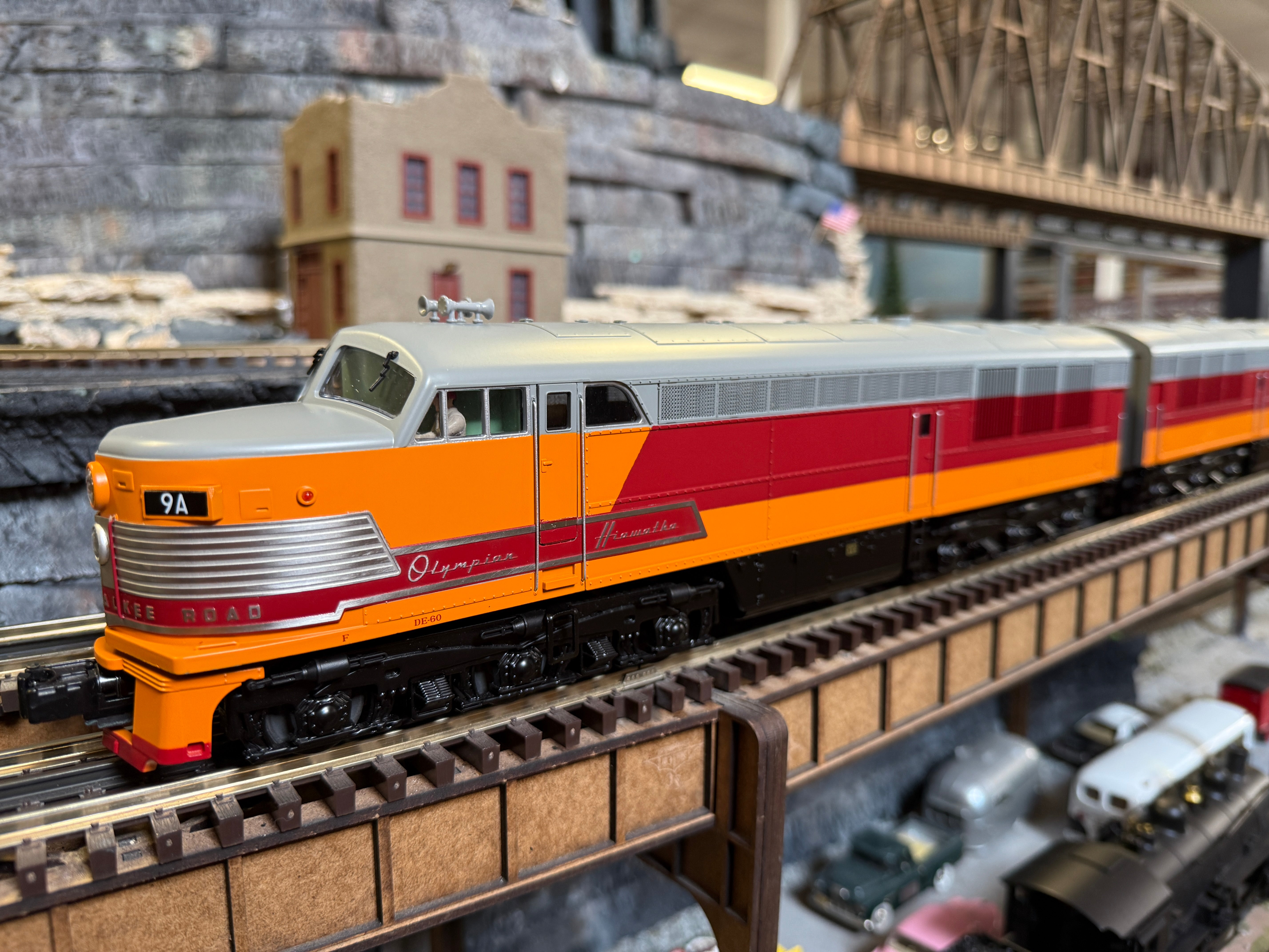 MTH 20-21853-3 - FM Erie Built A Unit Diesel "Milwaukee Road" #9A (Non-Powered)
