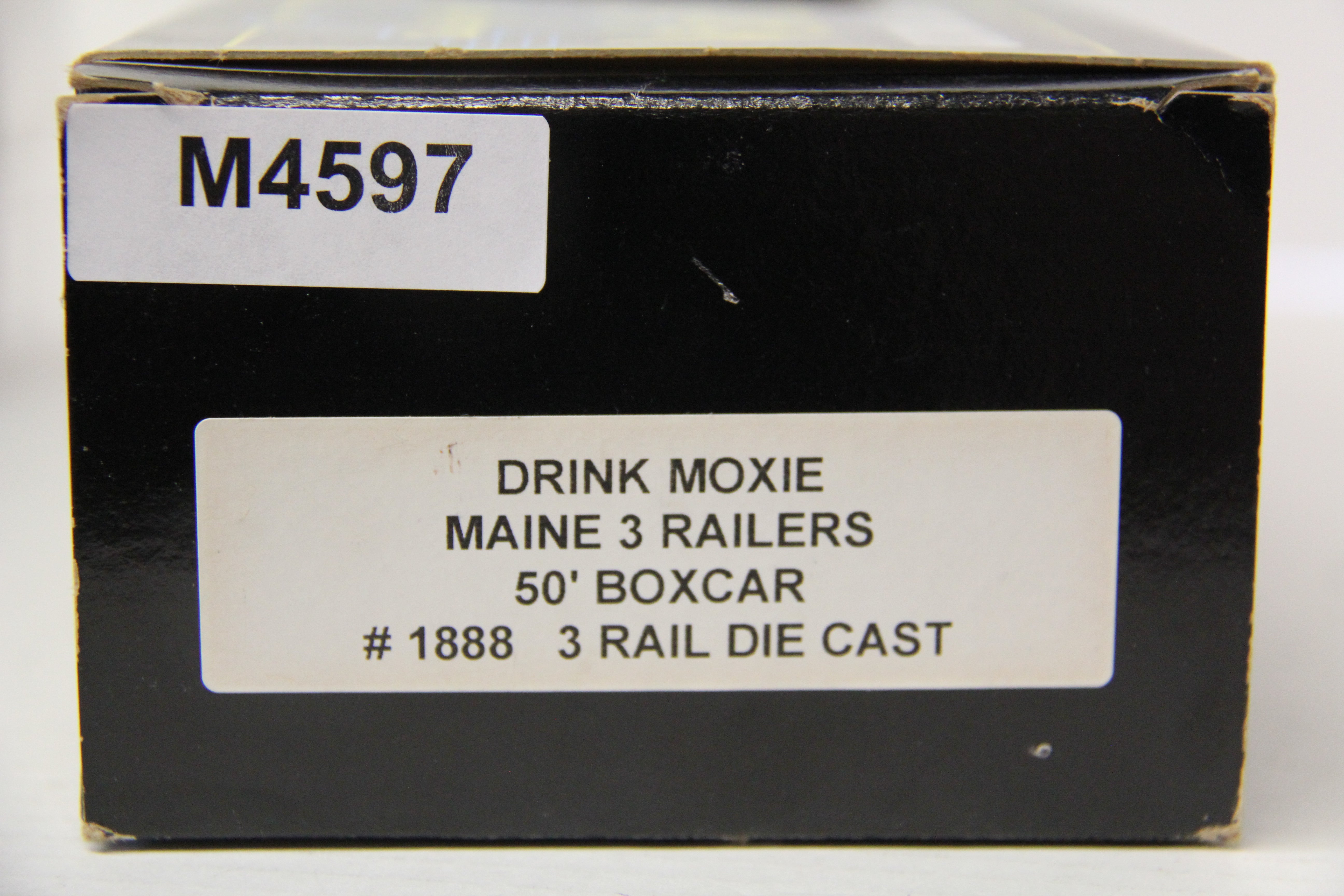 Weaver Drink Moxie Maine 3 Railers 50' Boxcar 3 Rail Die Cast #1888-Second hand-M4597