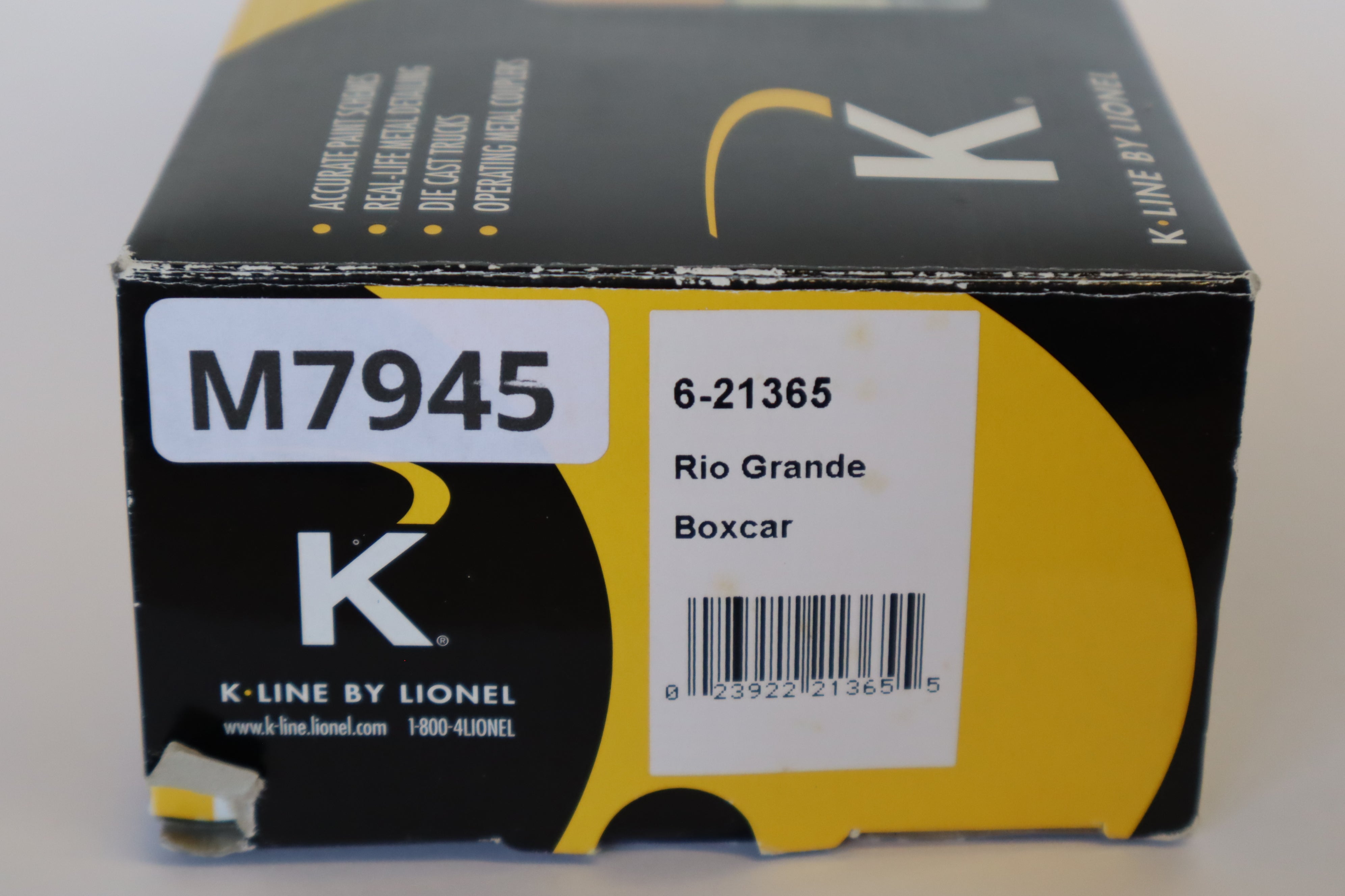 K Line by Lionel 6-21365 Rio Grande Boxcar-Second hand-M7945
