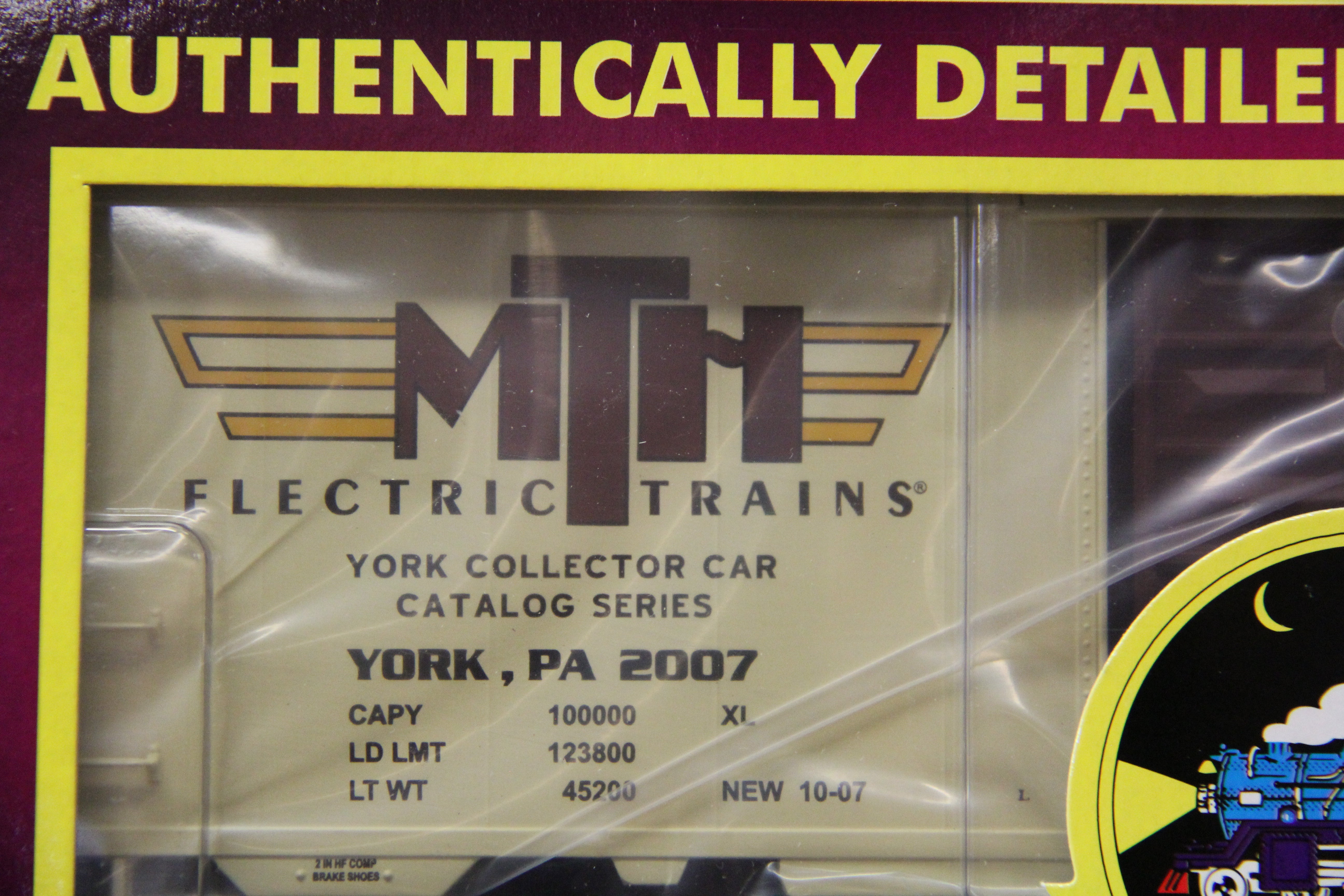 MTH 20-93404 TCA Fall York 2007 -40' Box Car-Second hand-M4601