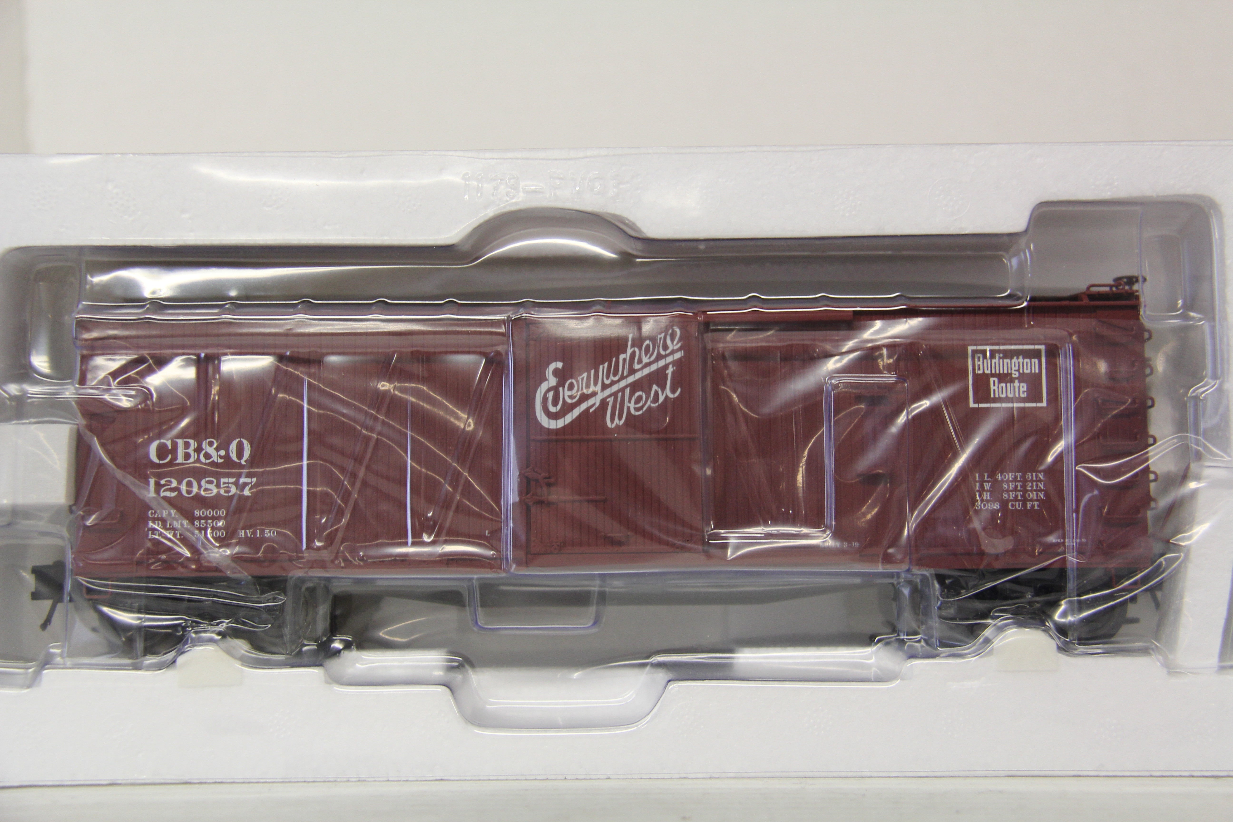 Atlas #8318-2 Burlington Double-Sheathed Box Car #120857-Second hand-M6513