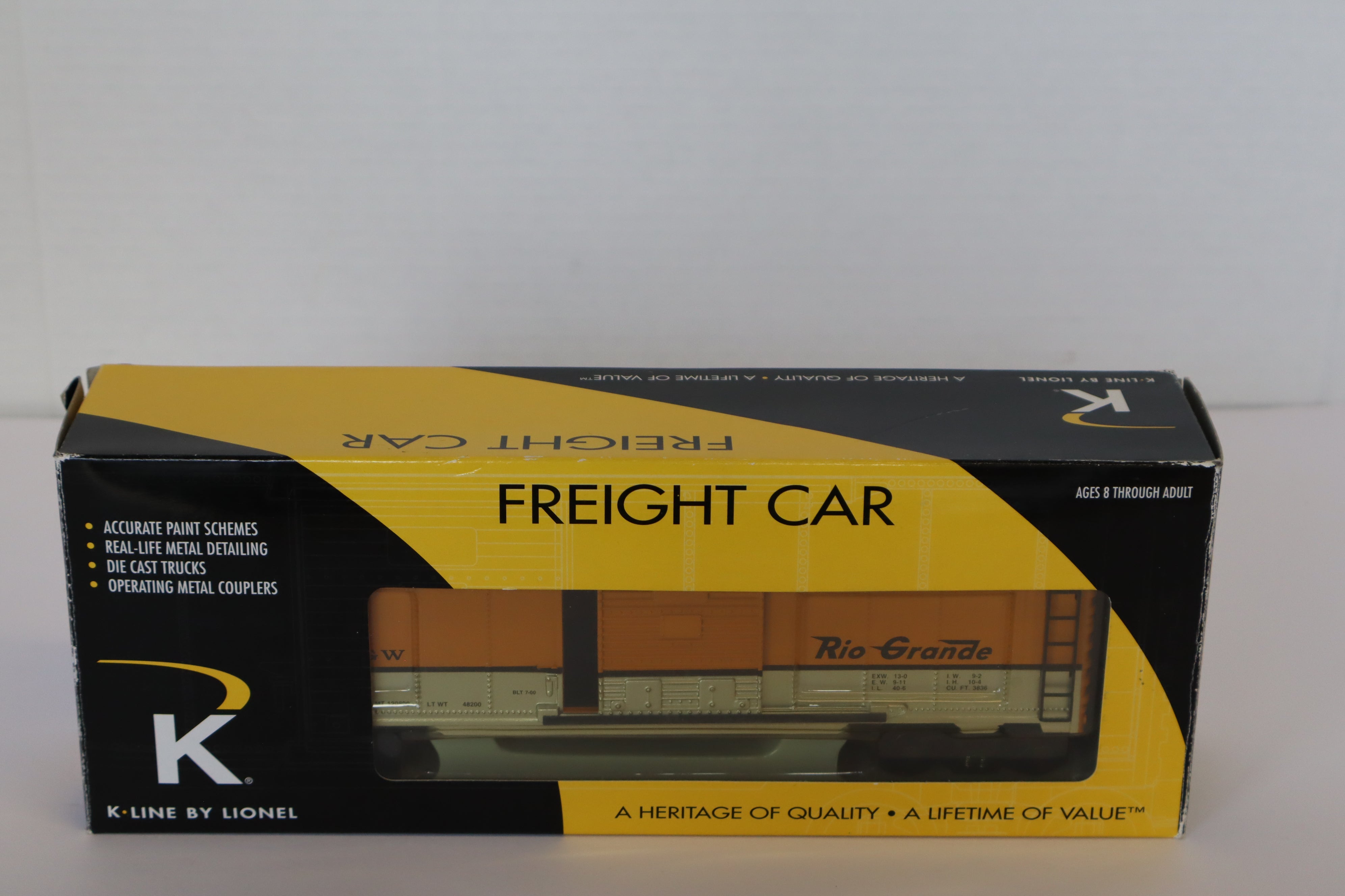 K Line by Lionel 6-21365 Rio Grande Boxcar-Second hand-M7945