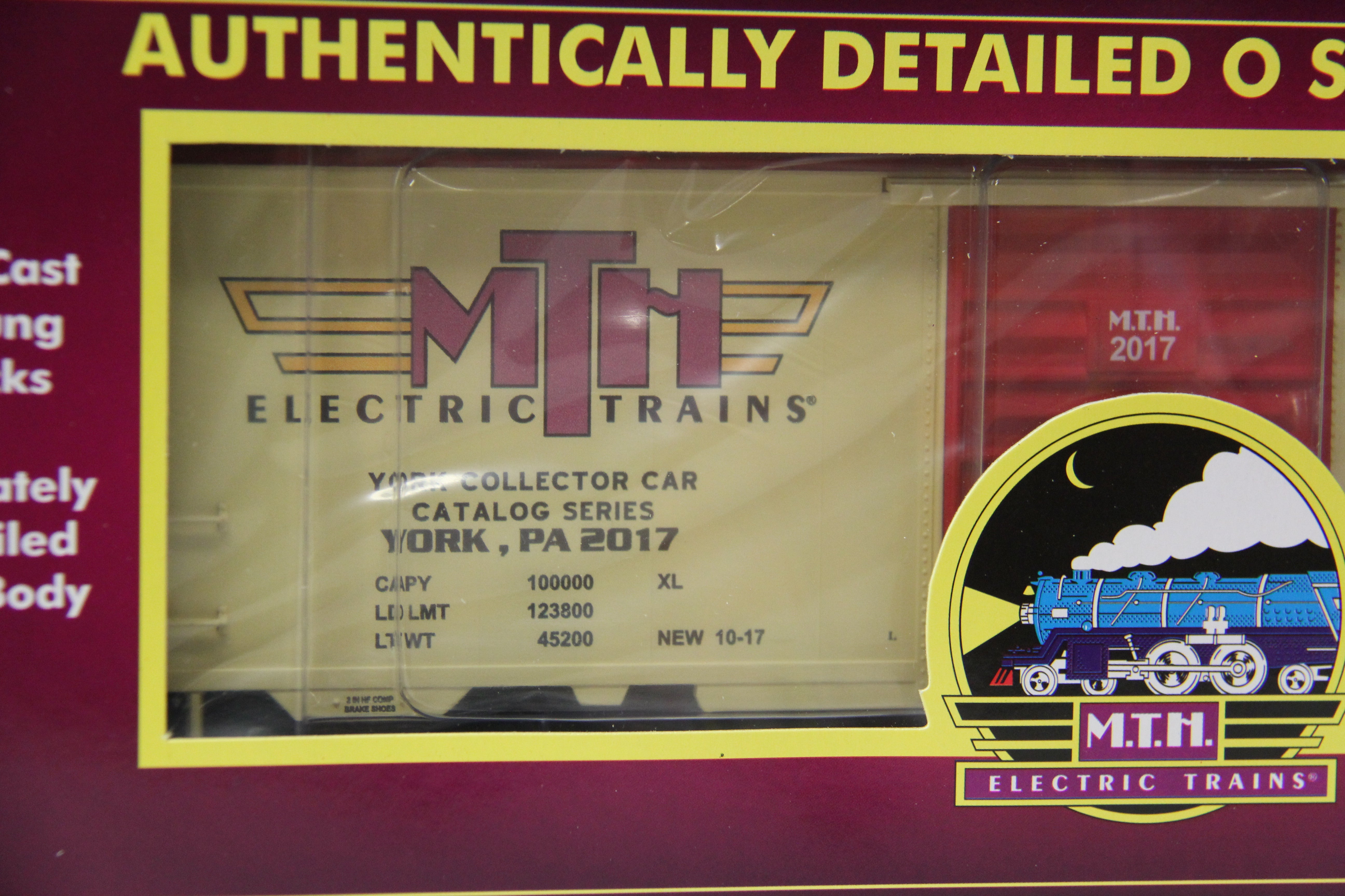 MTH 20-93741 TCA Fall York 2017 -40' Box Car-Second hand-M4602