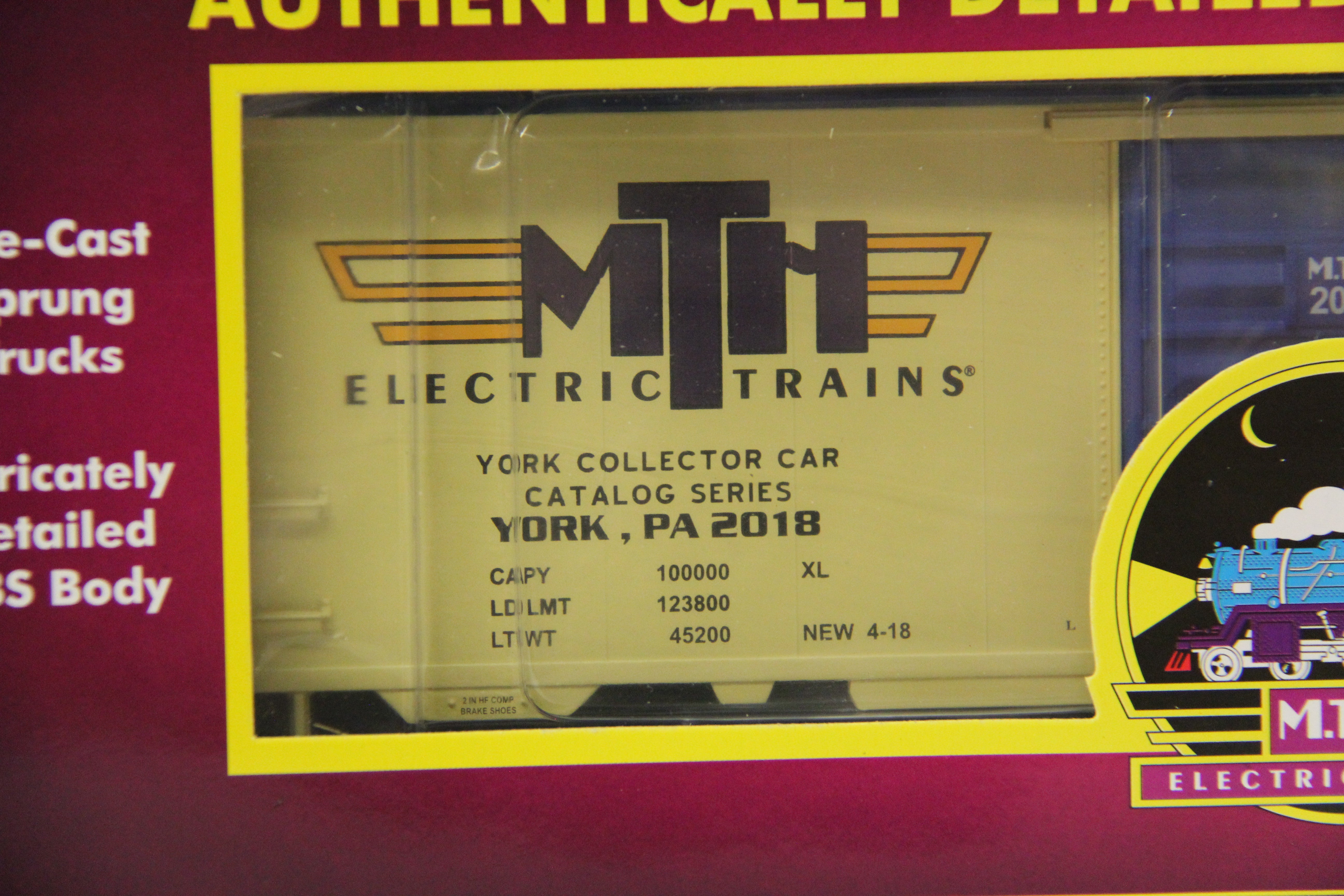 MTH 20-93746 TCA Spring York 2018 - 40' Box Car-Second hand-M4614