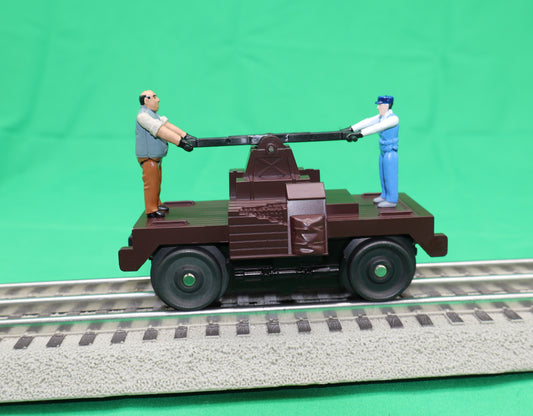 MTH 30-5235 - Operating Hand Car "Maintenance of Way" (Tuscan)