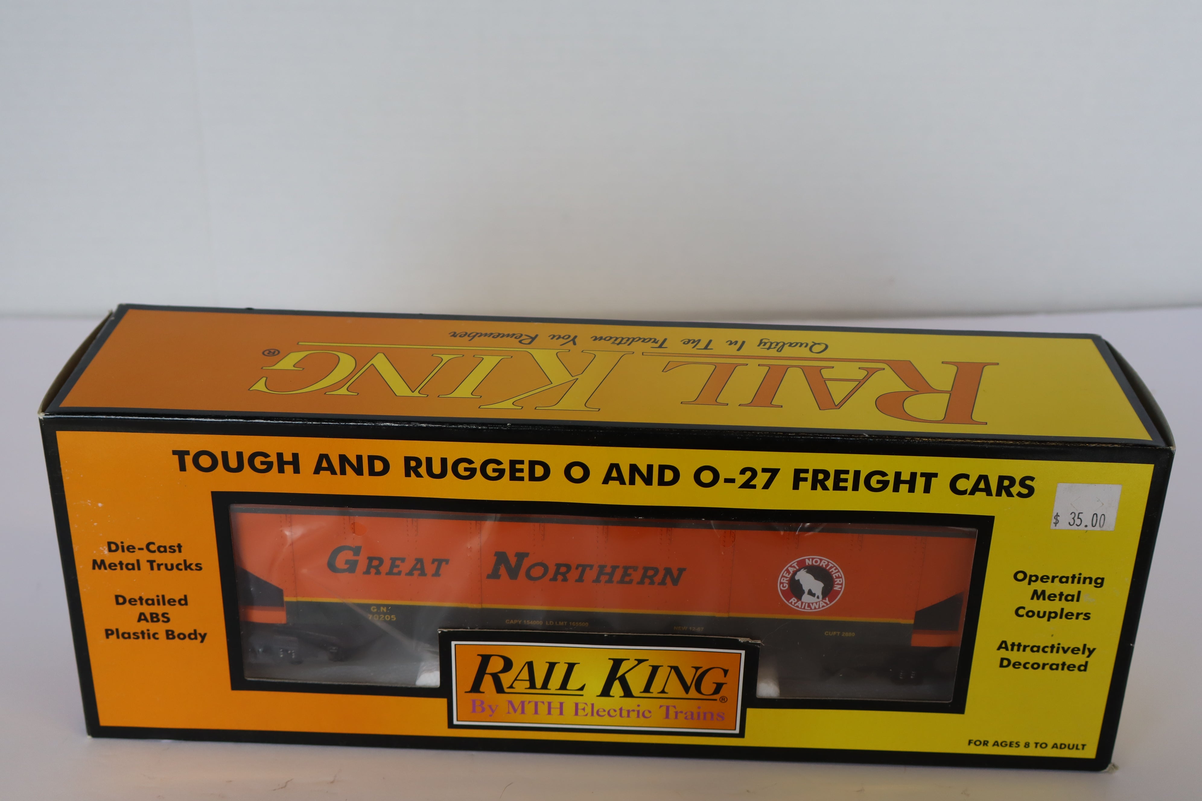 Rail King 30-75186 Great Northern Hopper Car w/ Coal Load-Second hand-M7957