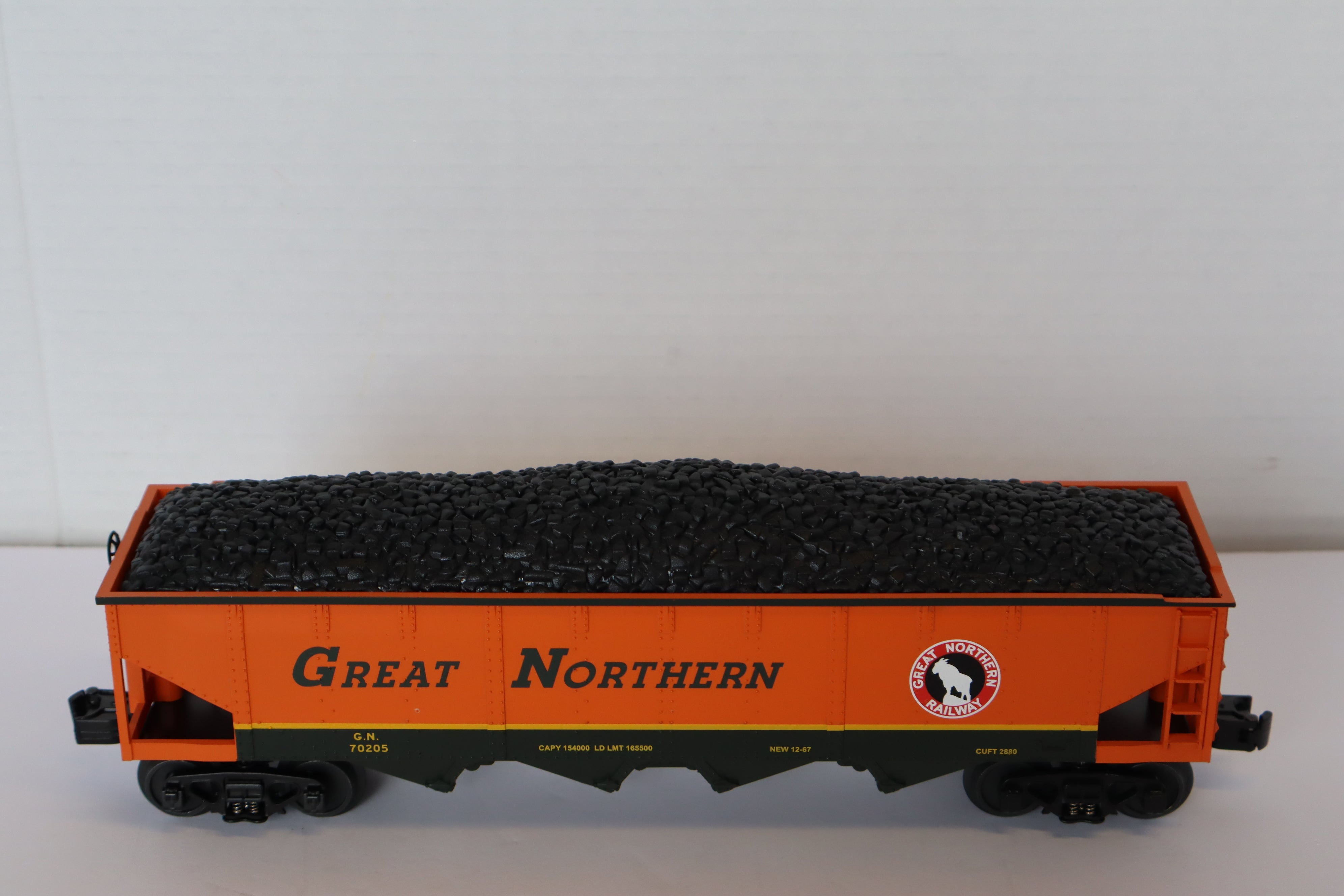 Rail King 30-75186 Great Northern Hopper Car w/ Coal Load-Second hand-M7957