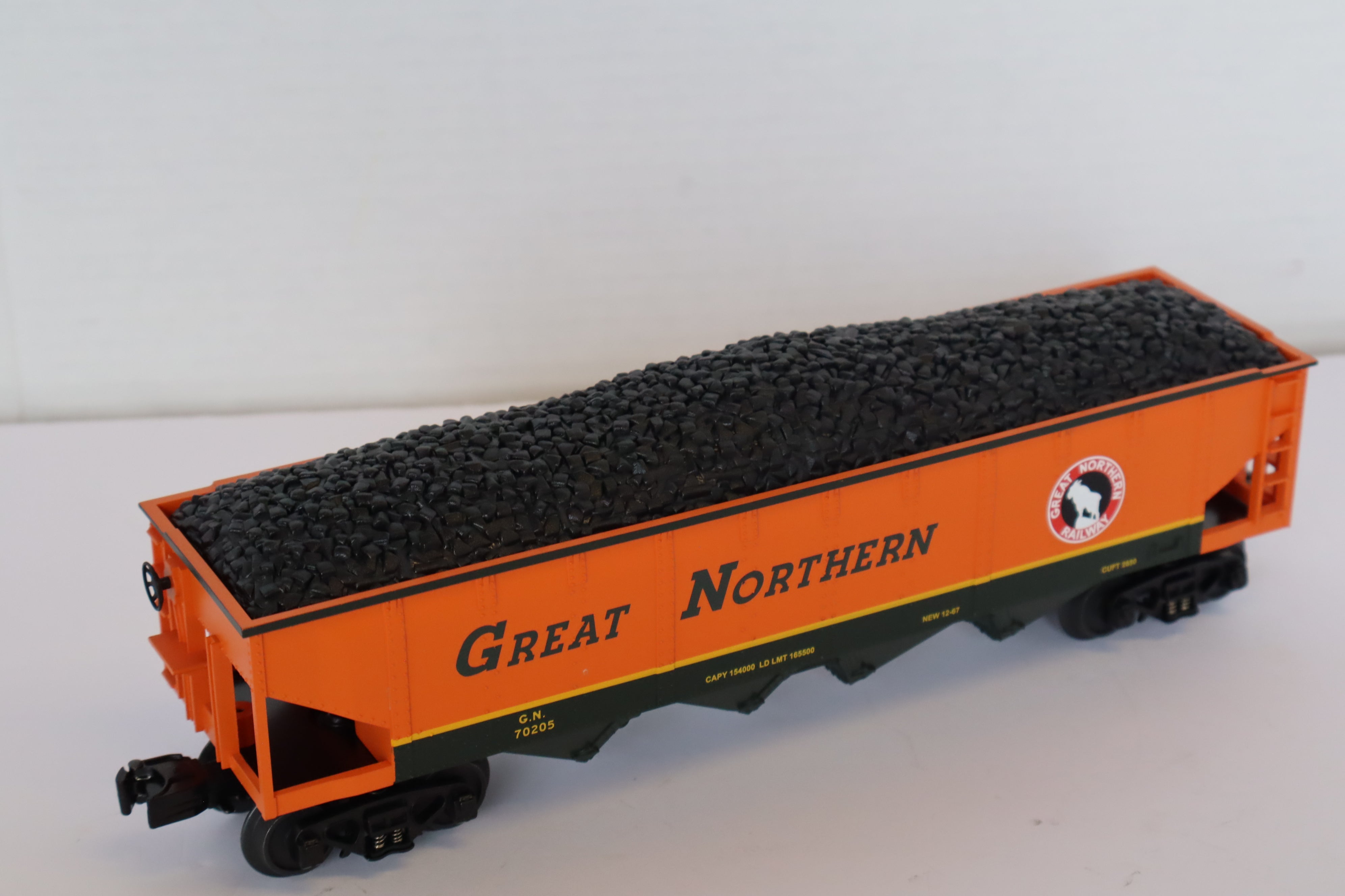 Rail King 30-75186 Great Northern Hopper Car w/ Coal Load-Second hand-M7957