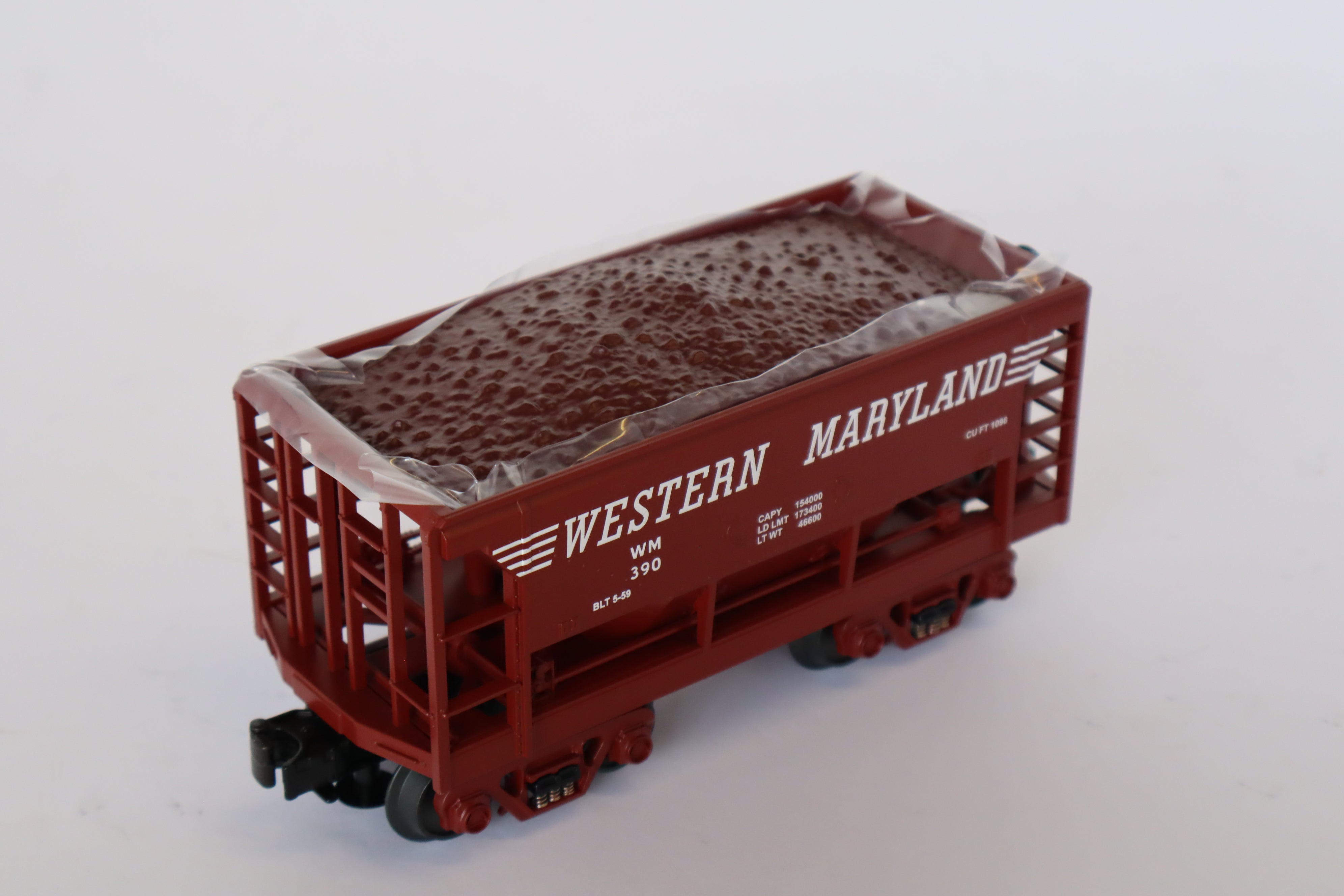Rail King 30-75118 Western Maryland Ore Car w/ Ore Load-Second hand-M7958