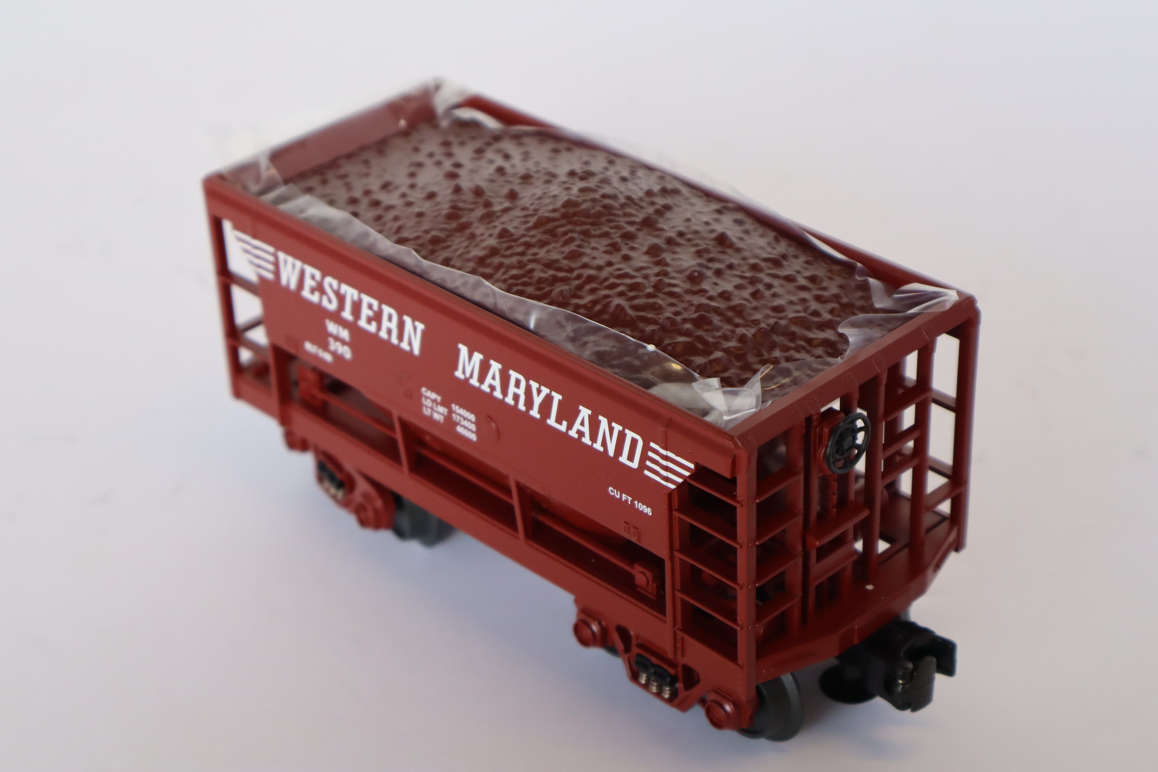 Rail King 30-75118 Western Maryland Ore Car w/ Ore Load-Second hand-M7958