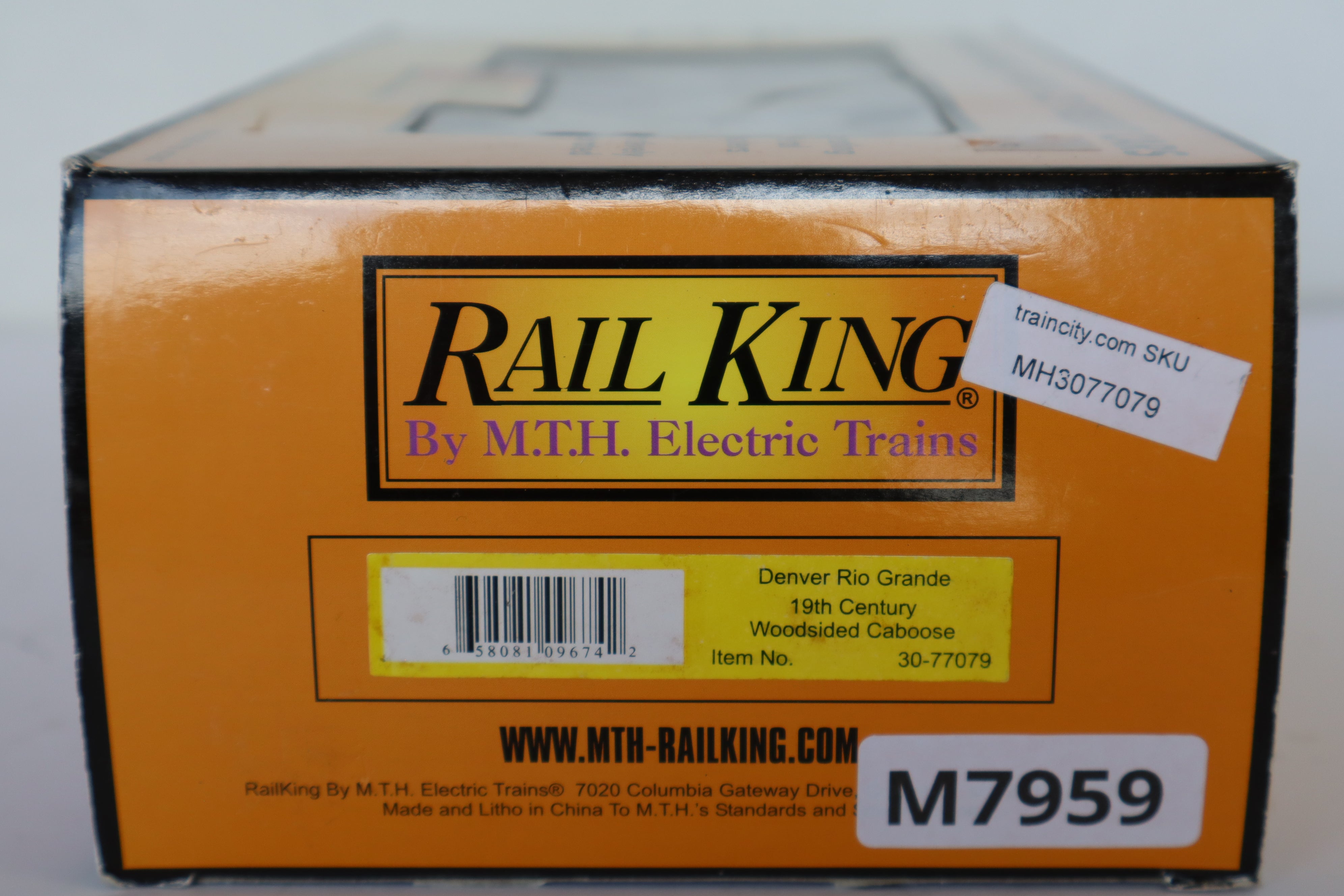 Rail King 30-77079 Denver Rio Grande 19th Century Woodsided Caboose-Second hand-M7959