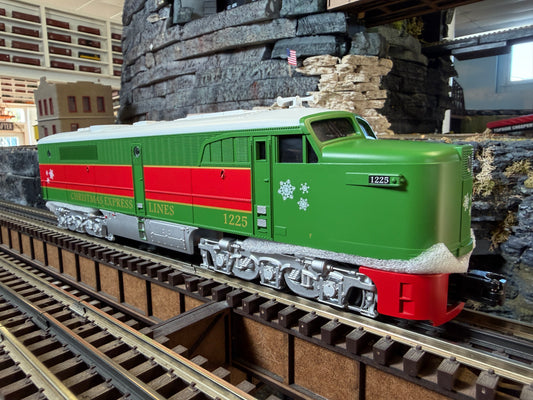 MTH 30-21314-1 - RailKing - Alco PA A-Unit Diesel "Christmas" #1225 w/ PS3