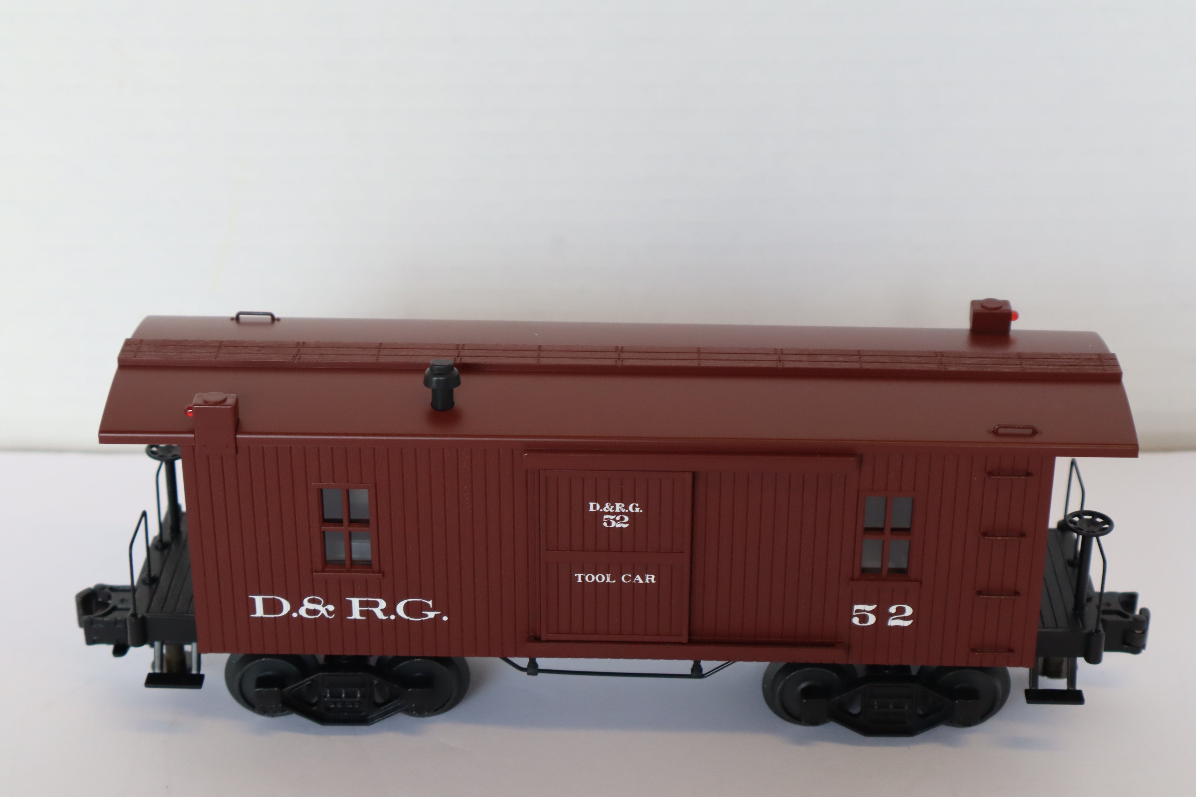Rail King 30-77079 Denver Rio Grande 19th Century Woodsided Caboose-Second hand-M7959